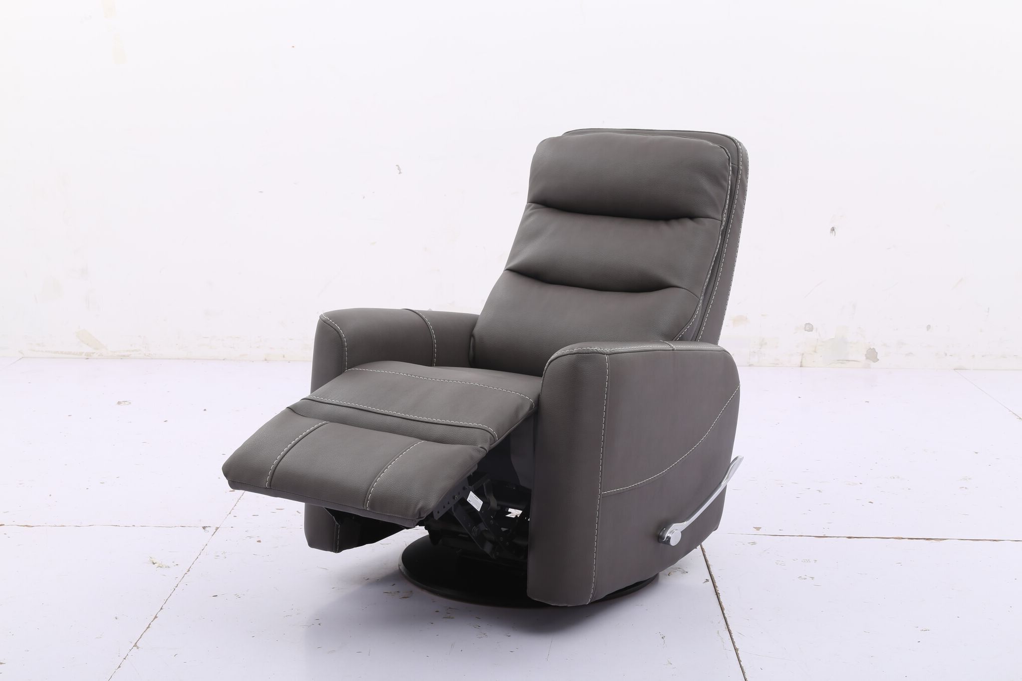 Hercules Chocolate Swivel Glider Recliners In Most Up To Date Hercules  Haze  Swivel Glider Recliner With Articulating Headrest (View 7 of 20)