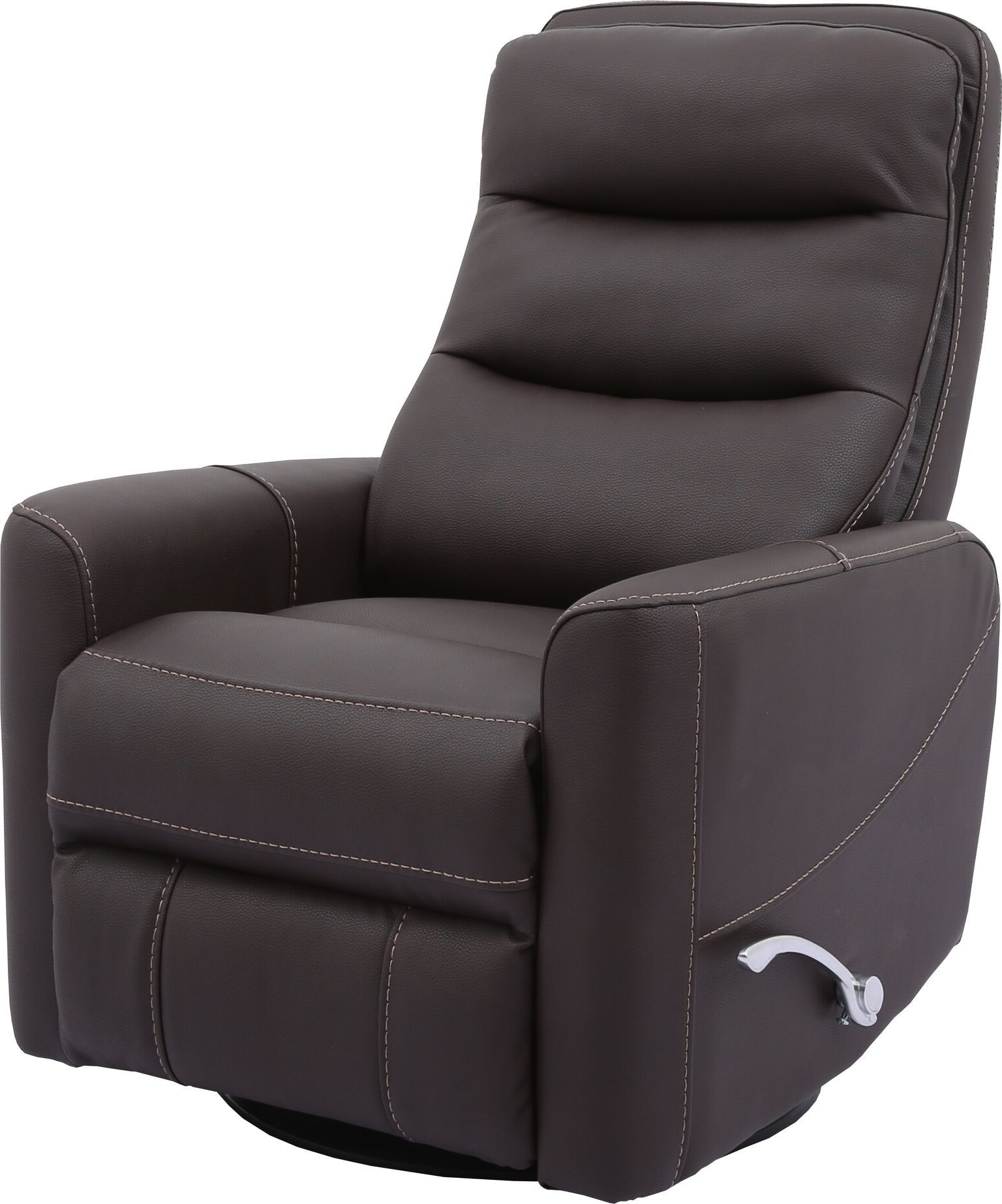 Hercules Grey Swivel Glider Recliners Inside Fashionable Hercules  Chocolate  Swivel Glider Recliner With Articulating Headrest (View 3 of 20)