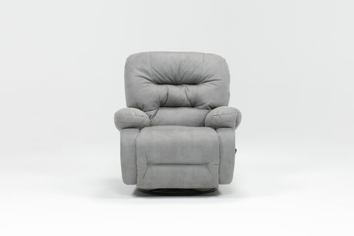 Living Spaces Within Popular Decker Ii Fabric Swivel Rocker Recliners (View 1 of 20)