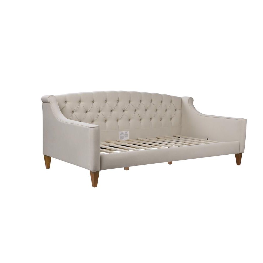 Lucy Grey Sofa Chairs Regarding Most Recently Released Jennifer Taylor Lucy Sky Neutral Sofa Bed 65000 970 – The Home Depot (View 5 of 20)