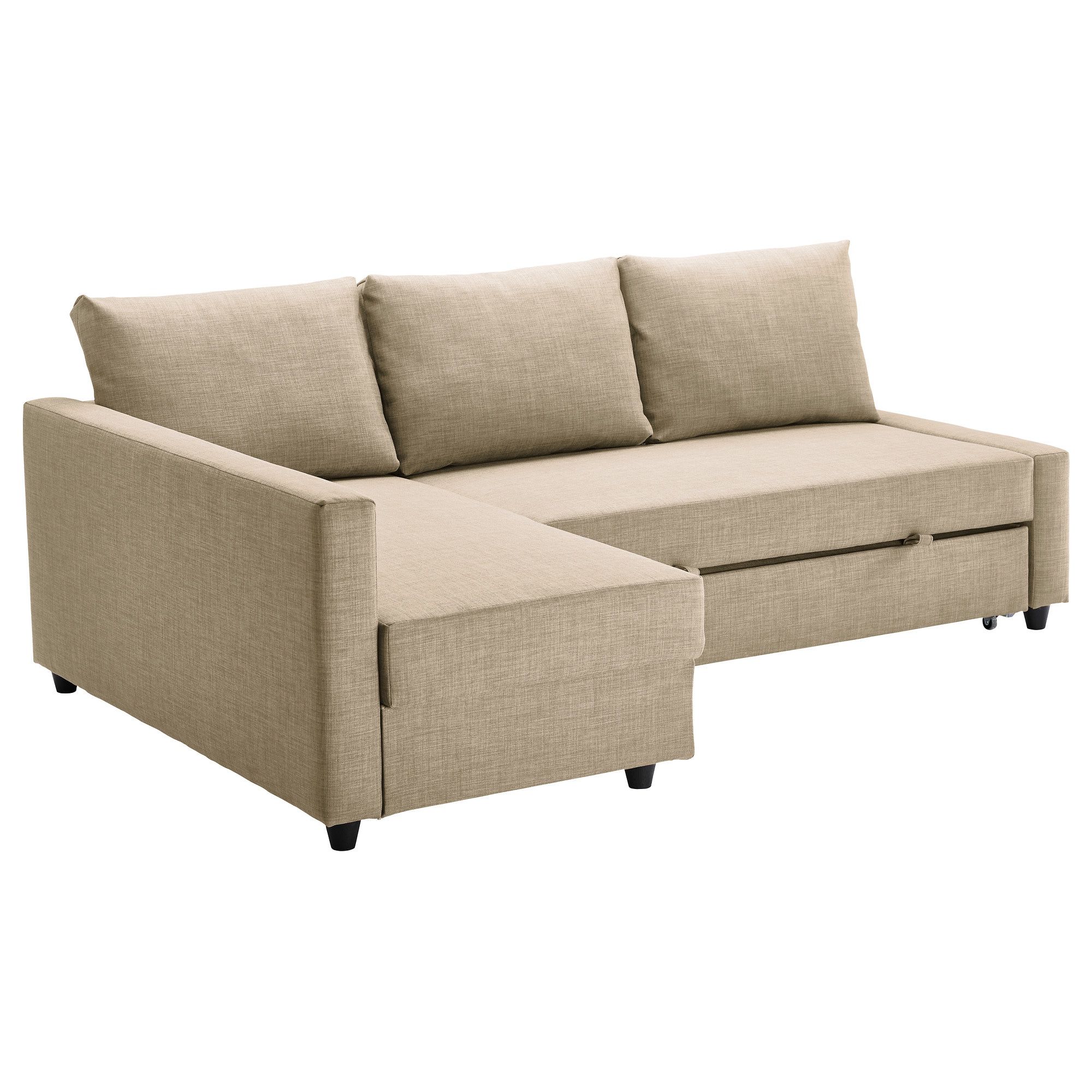 Popular Friheten Corner Sofa Bed With Storage Skiftebo Beige – Ikea In Ikea Sofa Chairs (View 11 of 20)