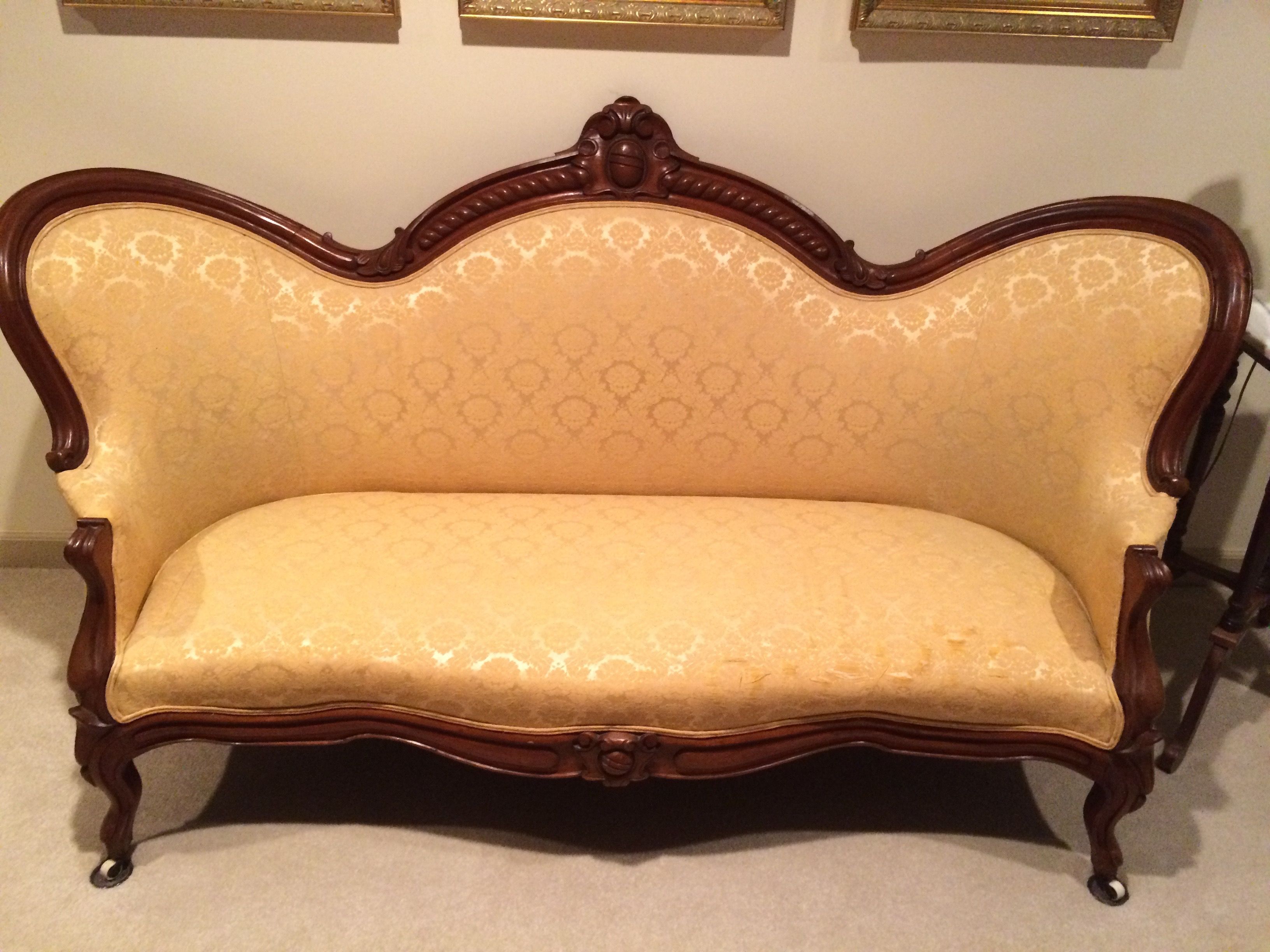 Preferred Antique Sofa, Arm Chair And Nursing Chair For Sale (View 3 of 20)