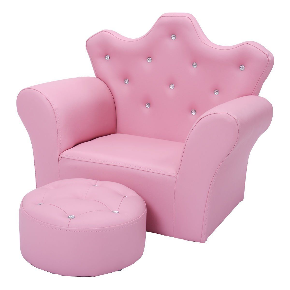 Sofa Chair With Ottoman Within Most Popular Buy Princess Ottoman Sofa – Furniture (View 6 of 20)