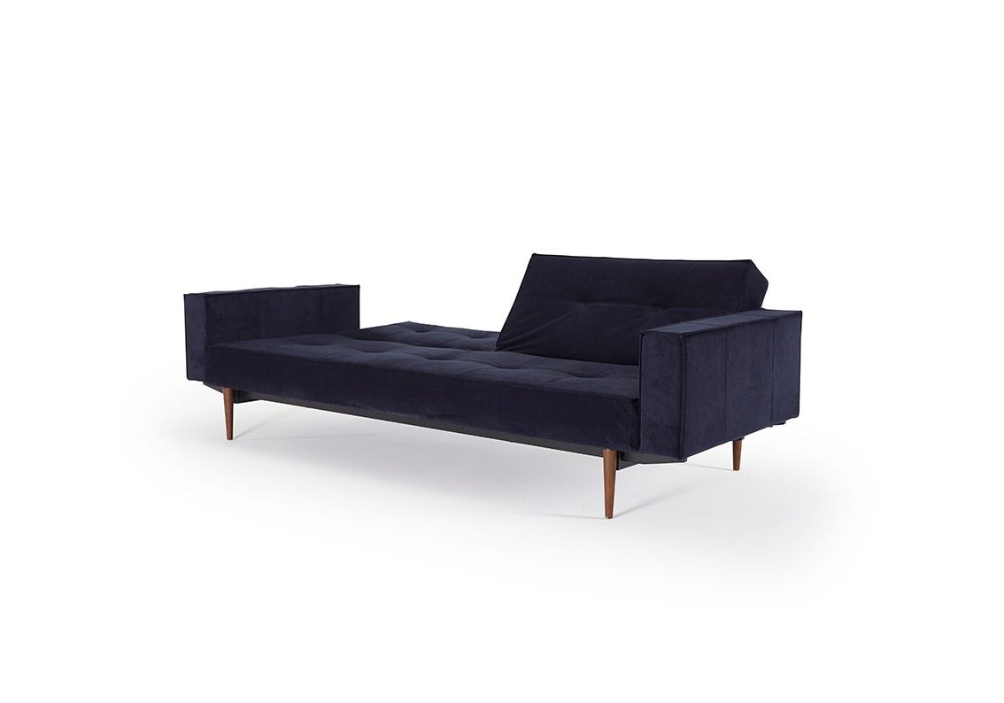 Splitback Sofa Bed With Armrests – Light Wood Inside Best And Newest Liv Arm Sofa Chairs (View 9 of 20)