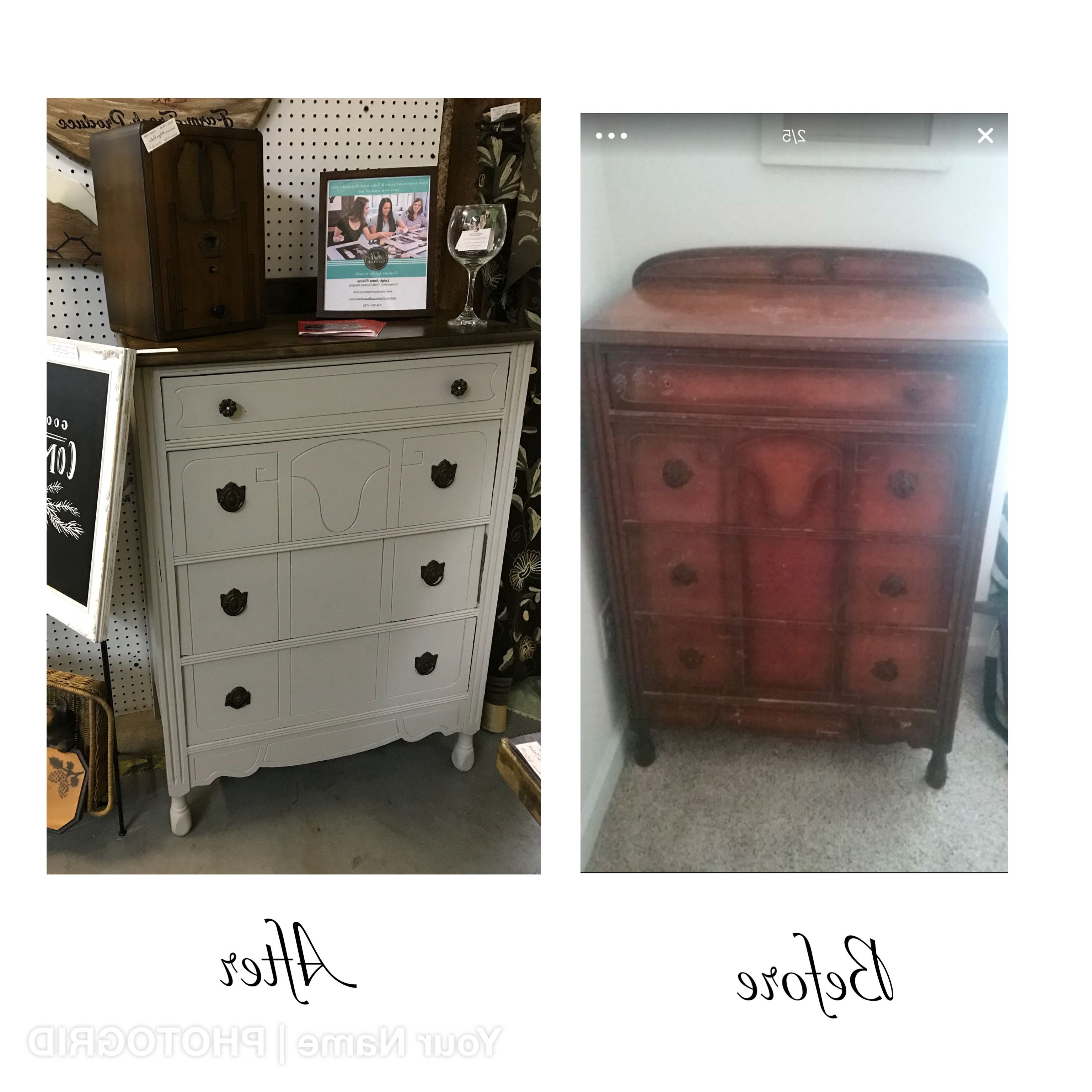 2019 Filkins Sideboards Pertaining To Sold: Dresser Before And After (View 13 of 20)