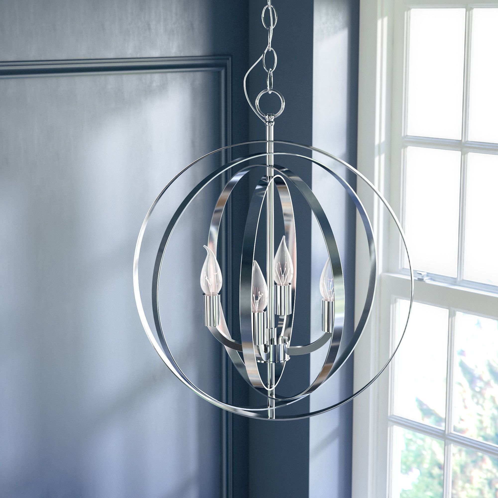 2019 Hendry 4 Light Globe Chandeliers Intended For Hendry 4 Light Globe Chandelier (Photo 1 of 20)