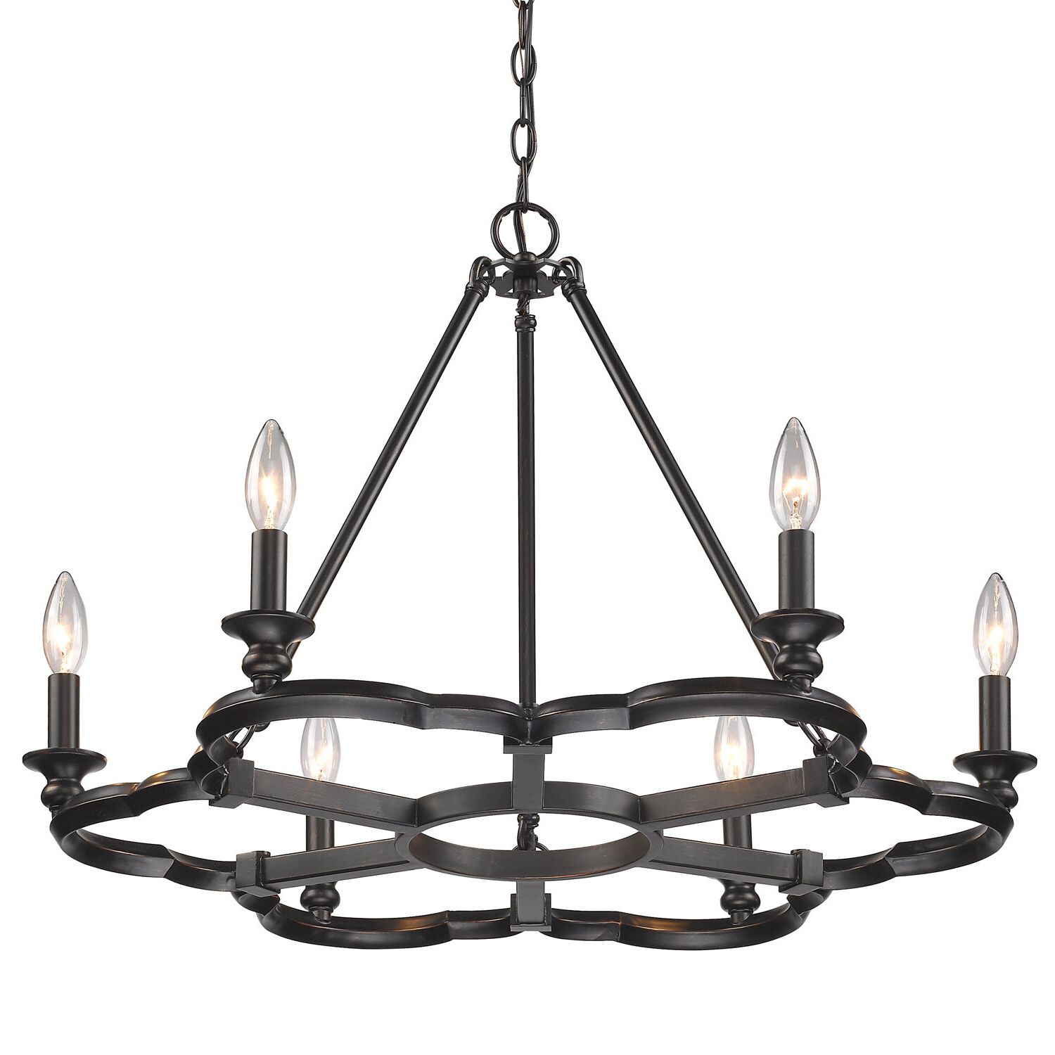 2020 Kenna 5 Light Empire Chandeliers Intended For Stephania 6 Light Candle Style Chandelier (View 15 of 20)
