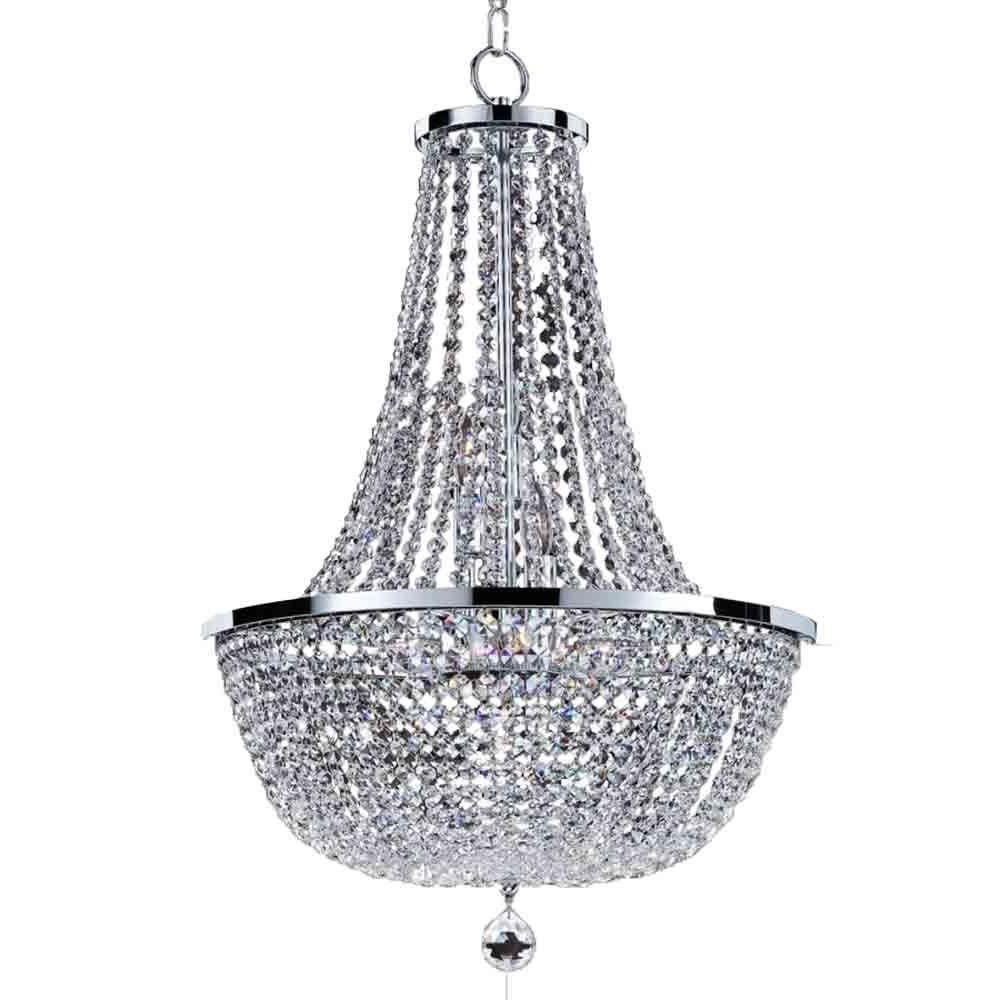9 Light Crystal Chandelier – Robotena For Latest Mcknight 9 Light Chandeliers (View 15 of 20)