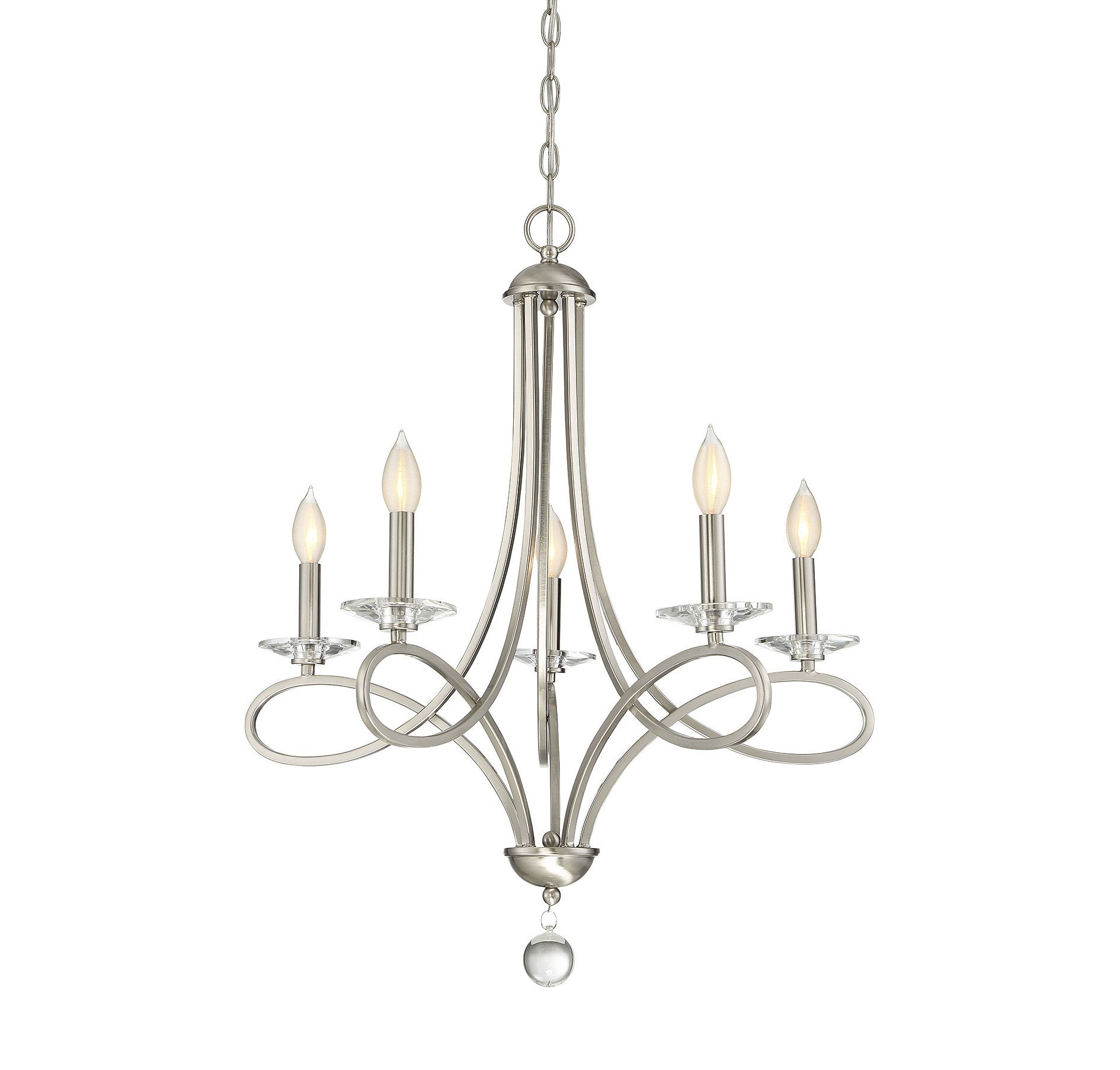 Berger 5 Light Candle Style Chandelier In Latest Berger 5 Light Candle Style Chandeliers (View 1 of 20)