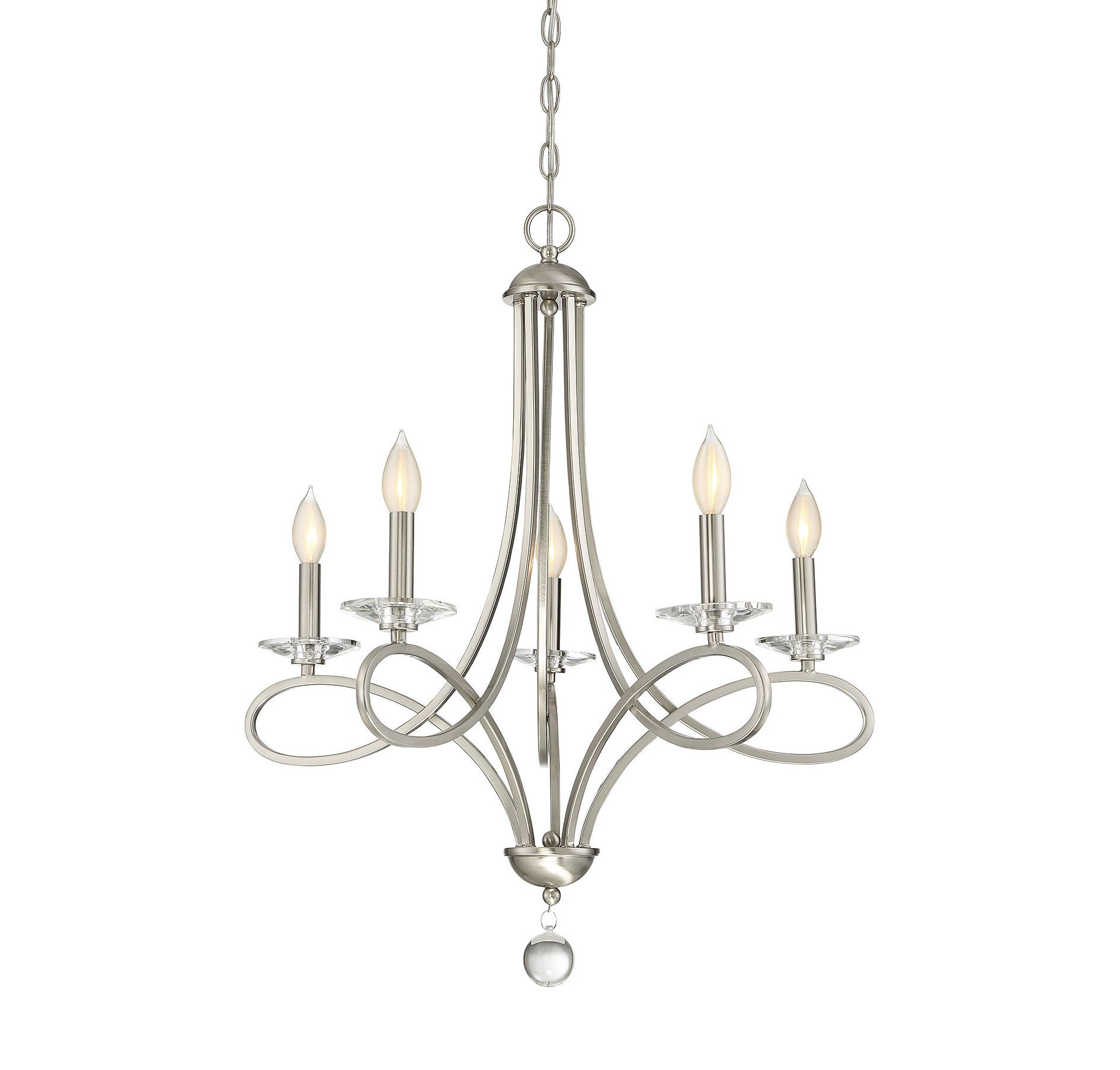 Featured Photo of 2024 Popular Berger 5-light Candle Style Chandeliers