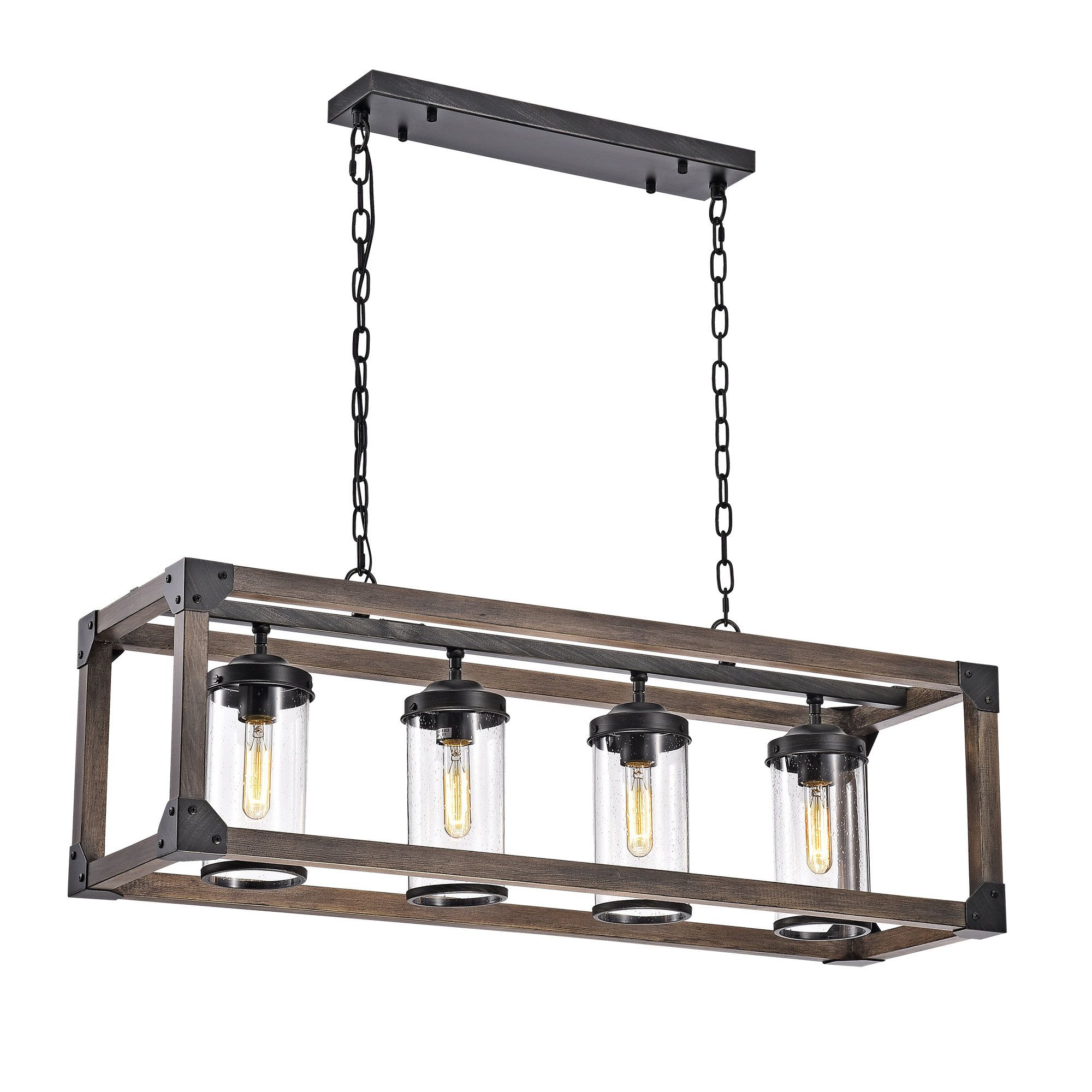 Black Square & Rectangular Chandeliers You'll Love In 2019 Throughout 2019 Hewitt 4 Light Square Chandeliers (View 14 of 20)