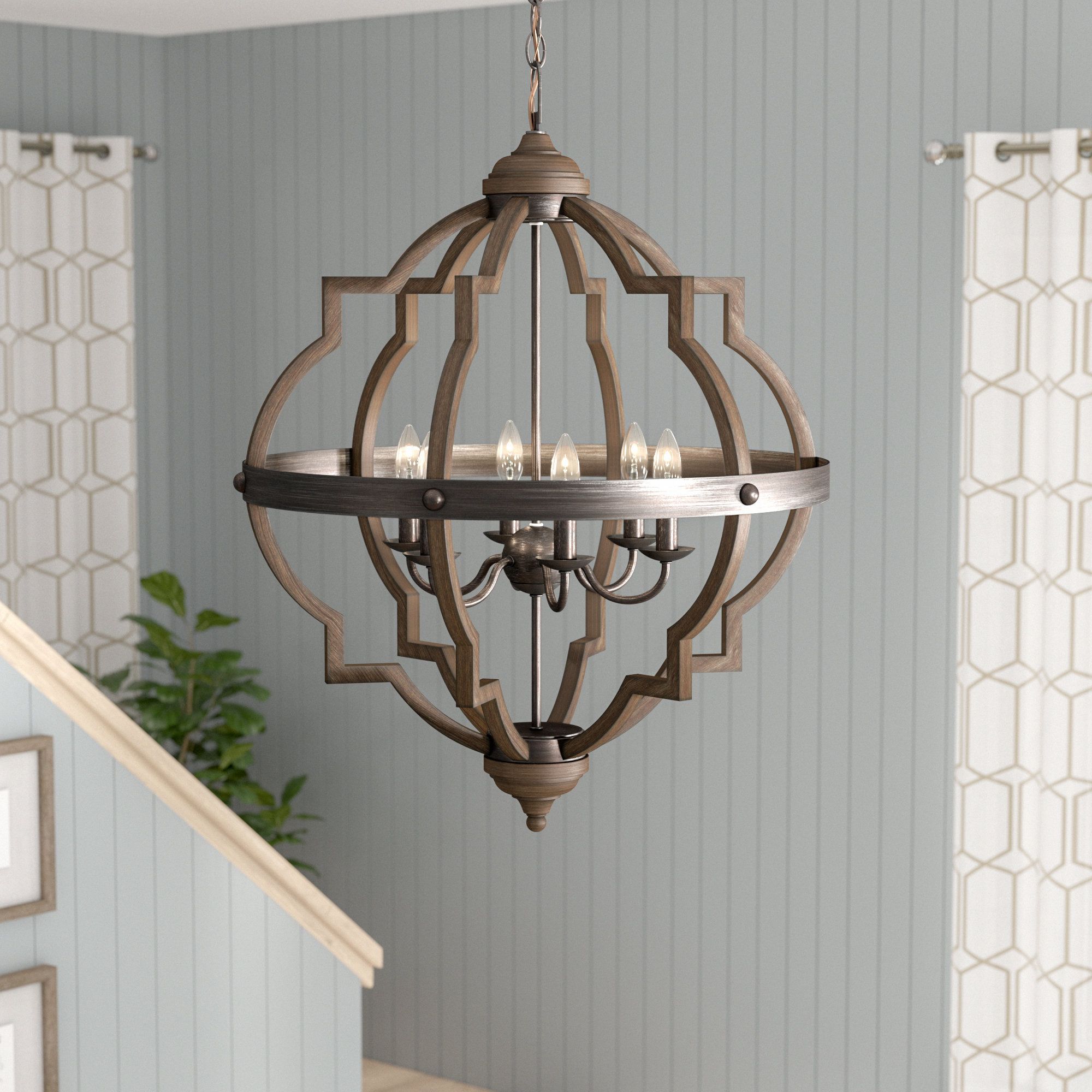 Current Bennington 6 Light Candle Style Chandeliers Pertaining To Bennington 6 Light Candle Style Chandelier (Photo 1 of 20)