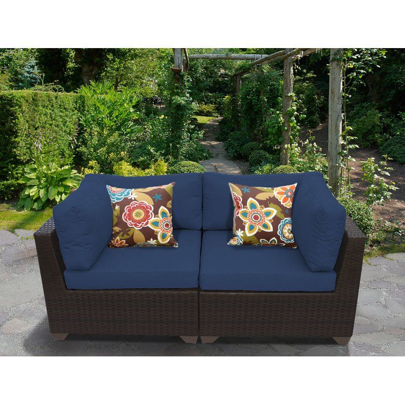 Famous Camak Patio Loveseat With Cushions Throughout Camak Patio Loveseats With Cushions (Photo 1 of 20)