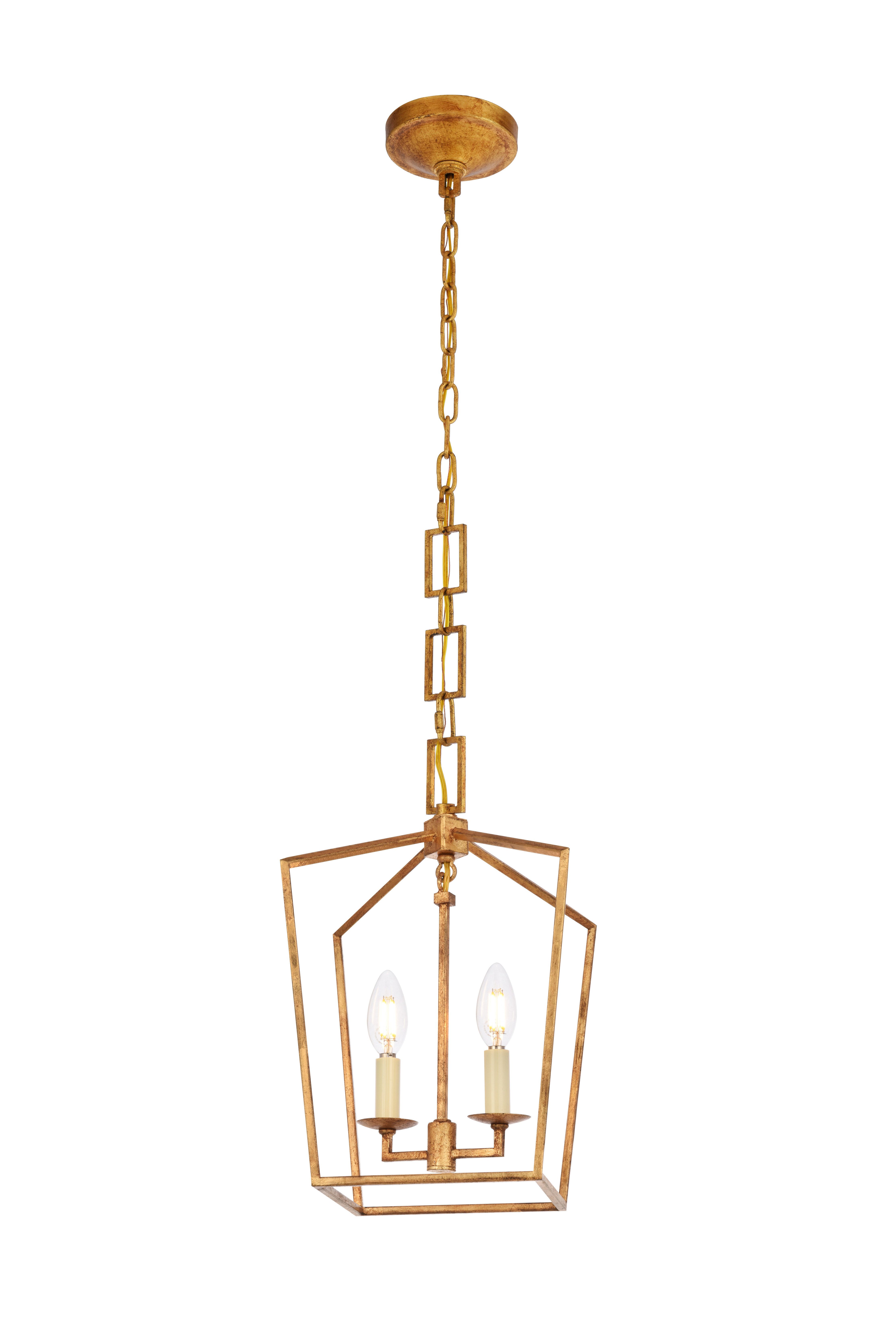 Featured Photo of The Best Isoline 2-light Lantern Geometric Pendants