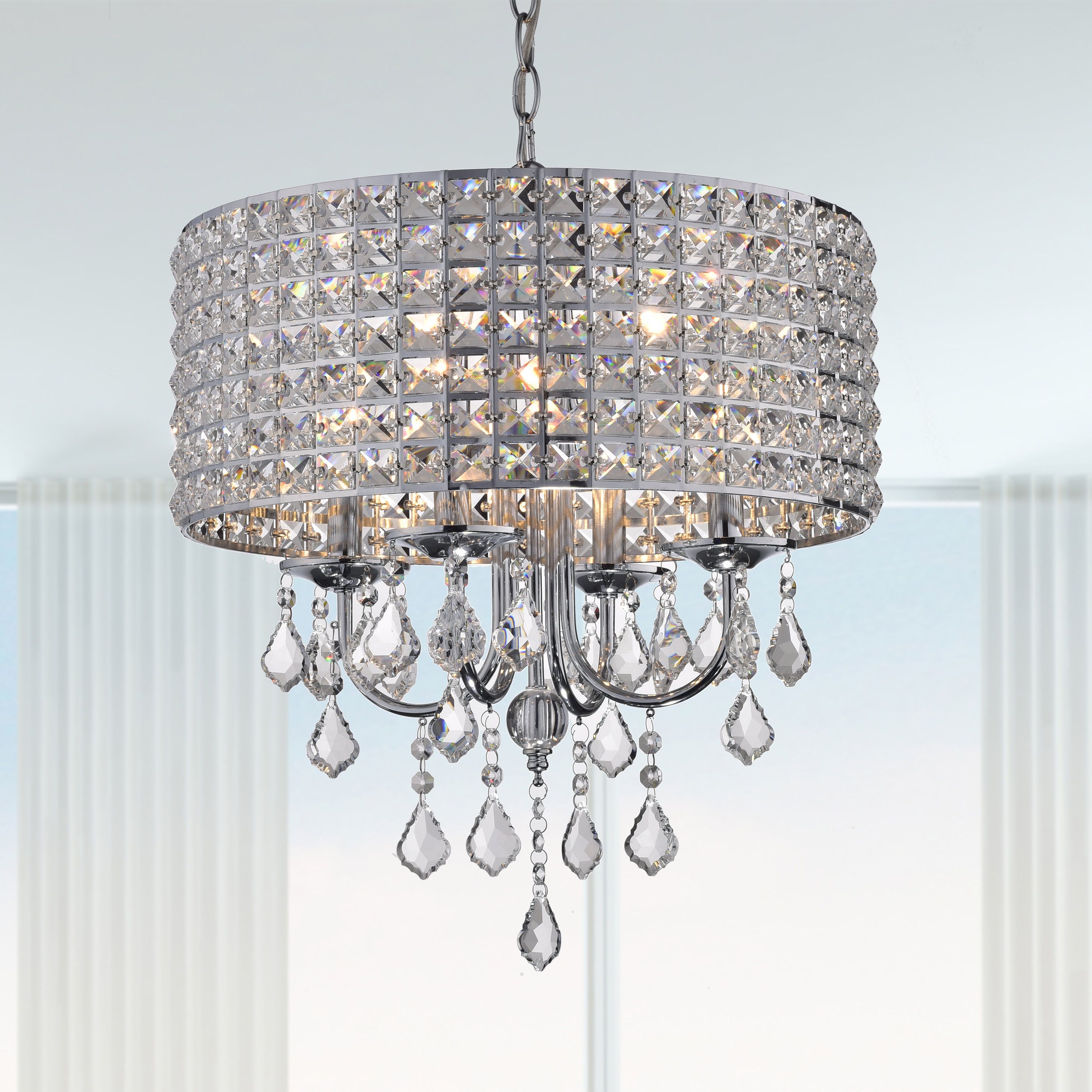 Fashionable Sinead 4 Light Chandeliers Intended For Albano 4 Light Crystal Chandelier (View 6 of 20)