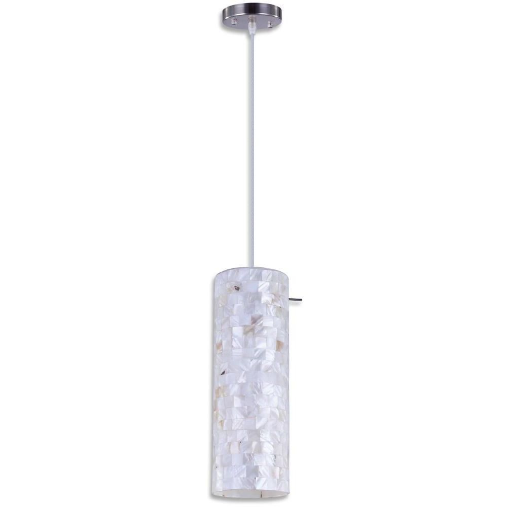 Fennia 1 Light Single Cylinder Pendants For Recent Beldi Peak Collection 1 Light Mosaic And Nickel Satin (View 14 of 20)
