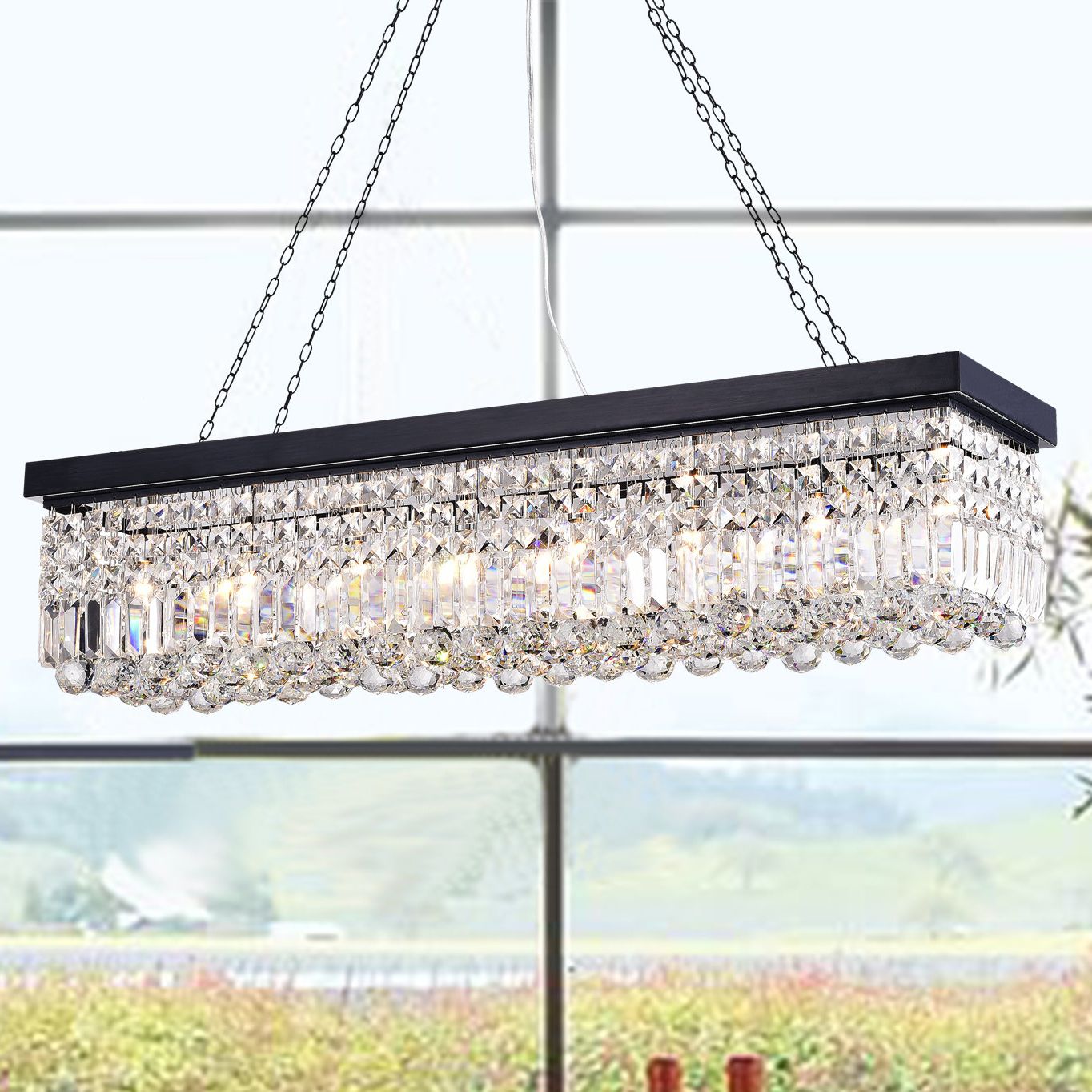 Gracelyn 8 Light Kitchen Island Pendant With Regard To Well Liked Gracelyn 8 Light Kitchen Island Pendants (View 1 of 20)