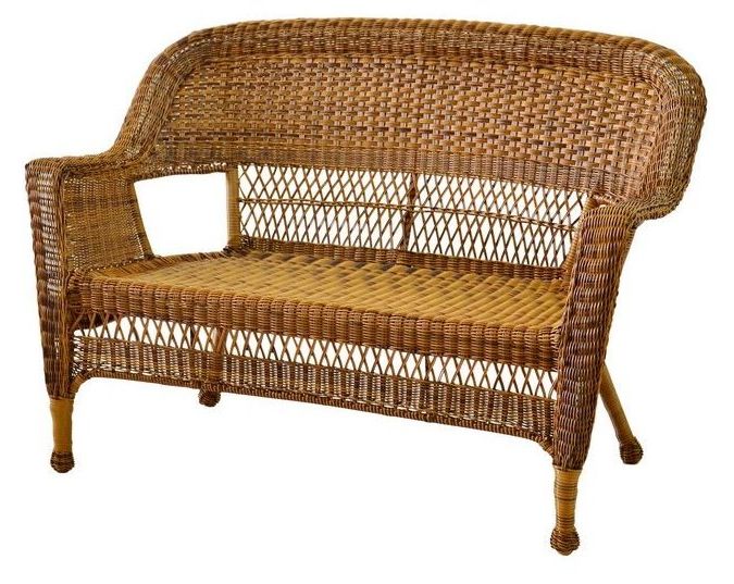 Featured Photo of 2024 Latest Karan Wicker Patio Loveseats