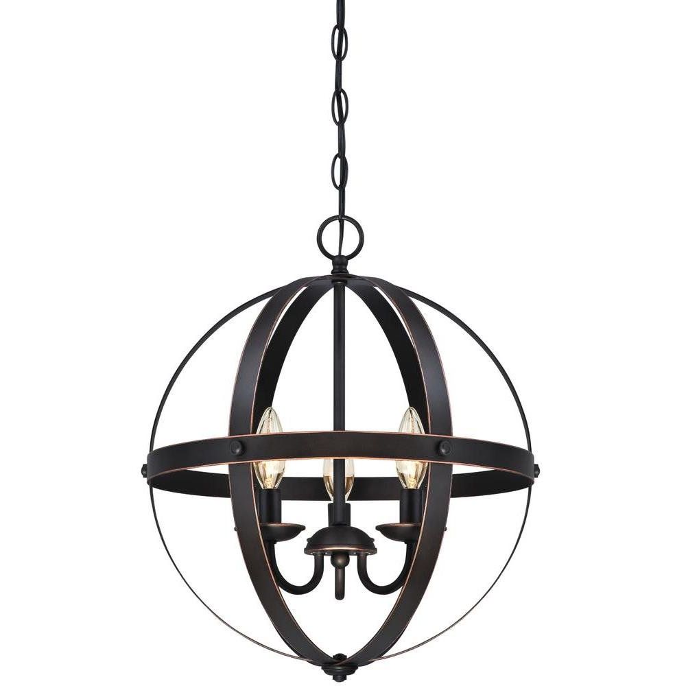 Featured Photo of 20 Best La Barge 3-light Globe Chandeliers