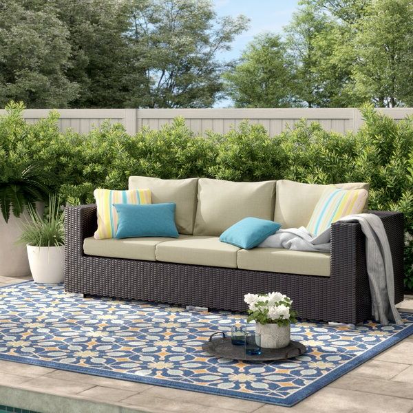 Most Current Brentwood Patio Sofas With Cushions Intended For Brentwood Patio Sofa With Cushions (View 1 of 20)