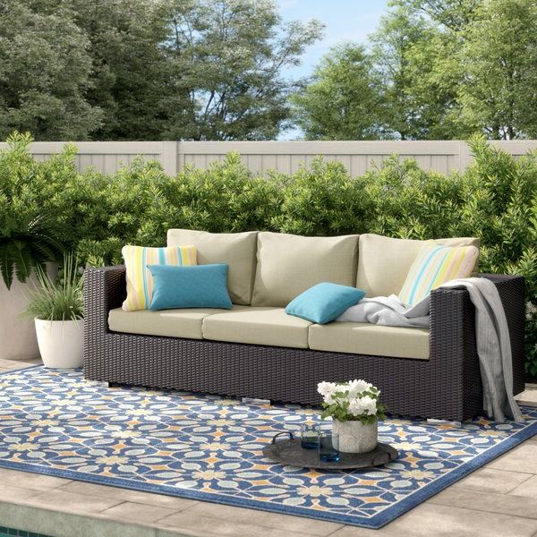 Most Current Brentwood Patio Sofas With Cushions Intended For Brentwood Patio Sofa With Cushions (Photo 1 of 20)