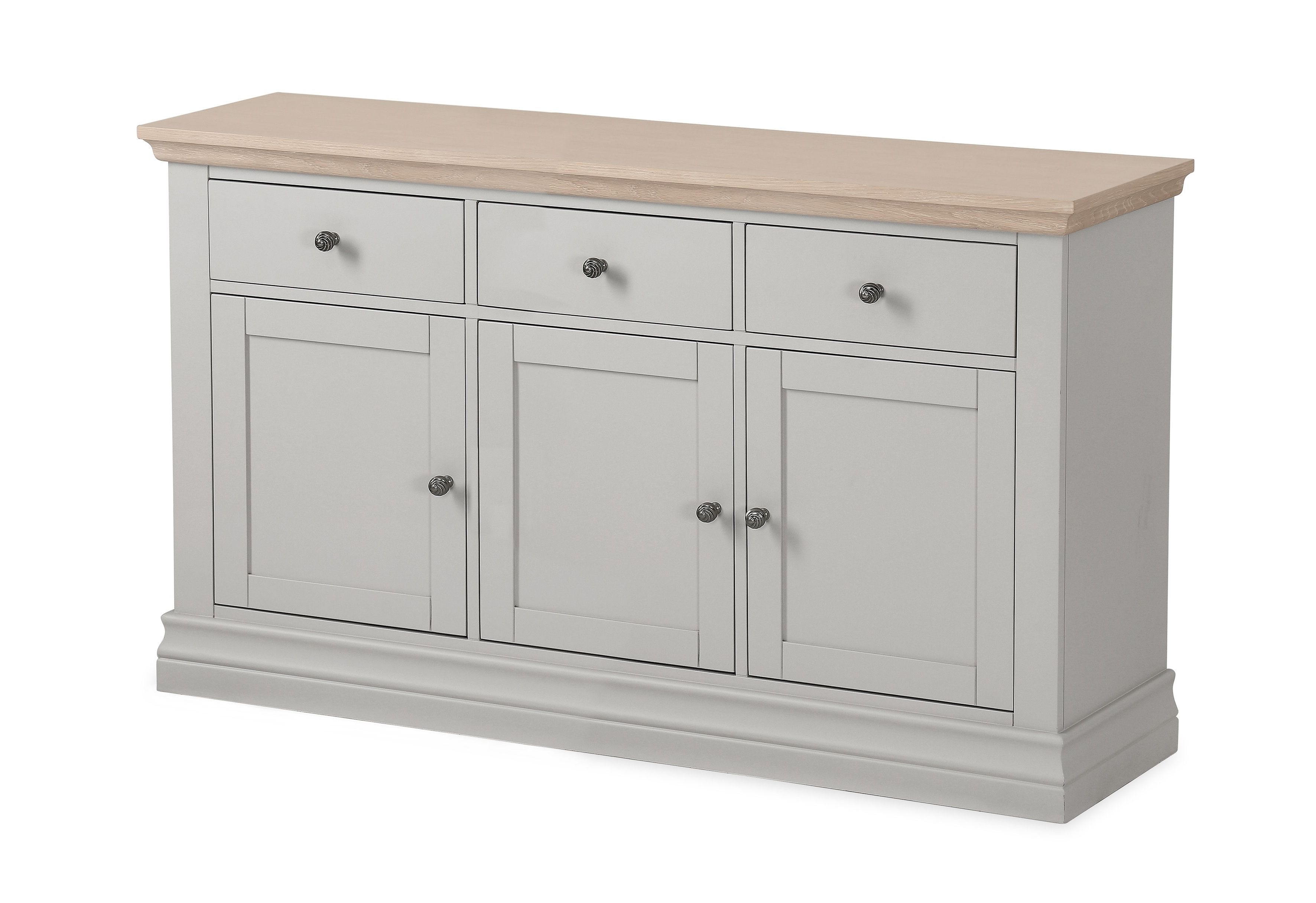 Most Popular Annecy Stone Grey Large Sideboard In Annecy Sideboards (View 1 of 20)