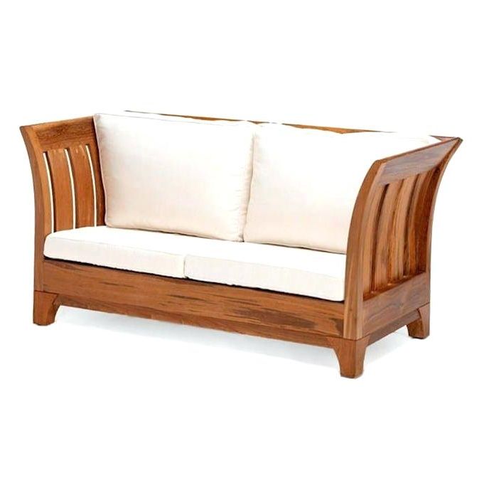 Most Recent Summerton Teak Loveseats With Cushions Within Teak Loveseat With Cushions Danish Elaina (View 14 of 20)