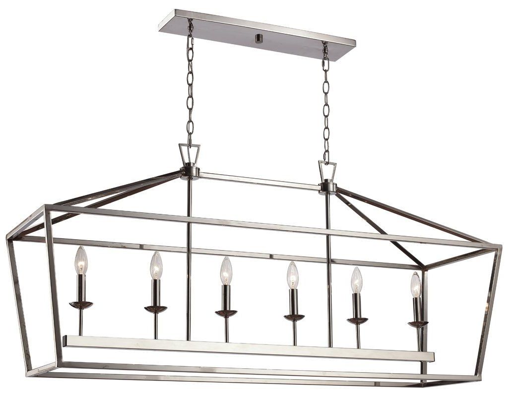 Most Recently Released Carmen 6 Light Kitchen Island Linear Pendant (View 13 of 20)