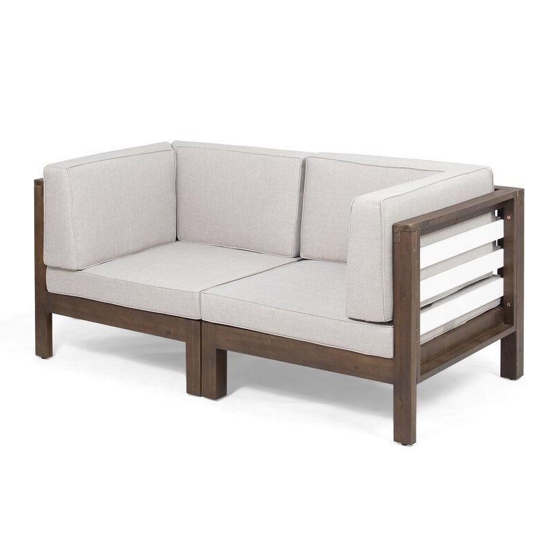 Parks Outdoor Modular Loveseat With Cushions Pertaining To Current Baltic Loveseats With Cushions (View 18 of 20)