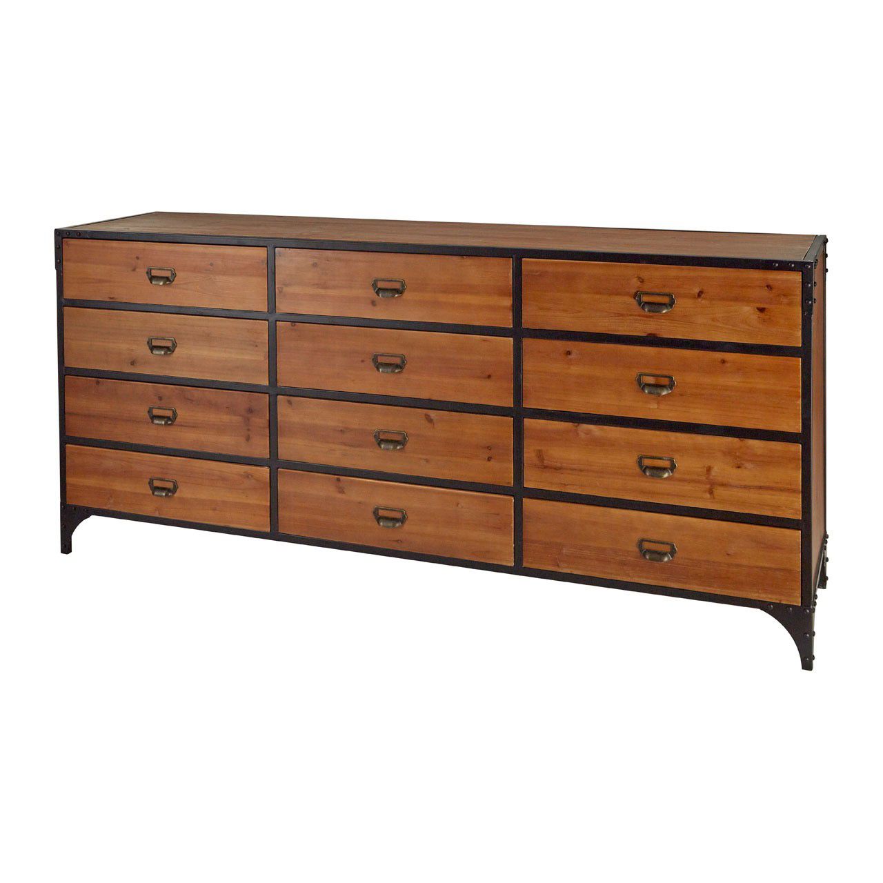 Preferred Foundry 12 Drawer Chest For Sideboards By Foundry Select (View 20 of 20)