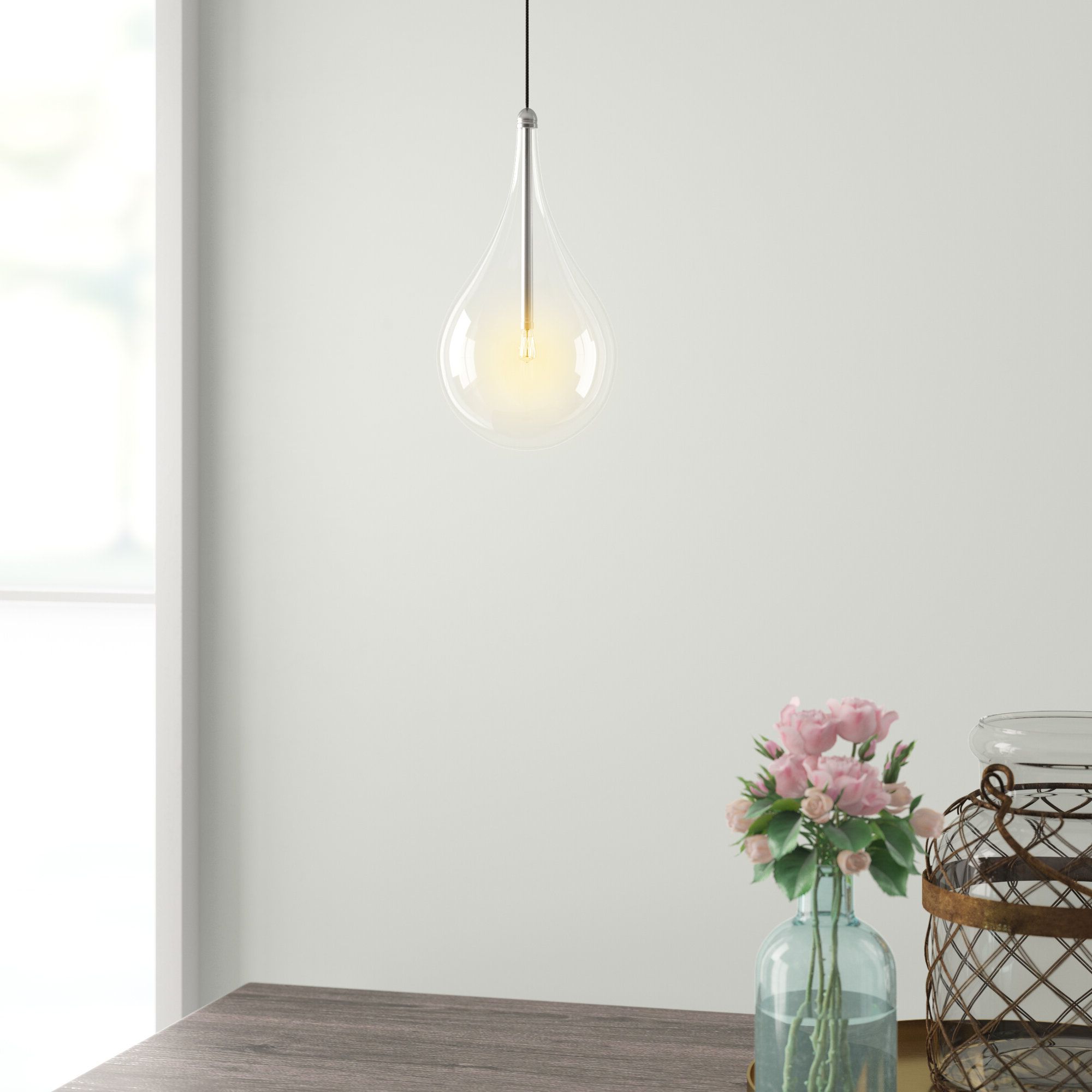 Preferred Knoxville 1 Light Single Teardrop Pendants Regarding Neal 1 Light Single Teardrop Pendant (View 8 of 20)