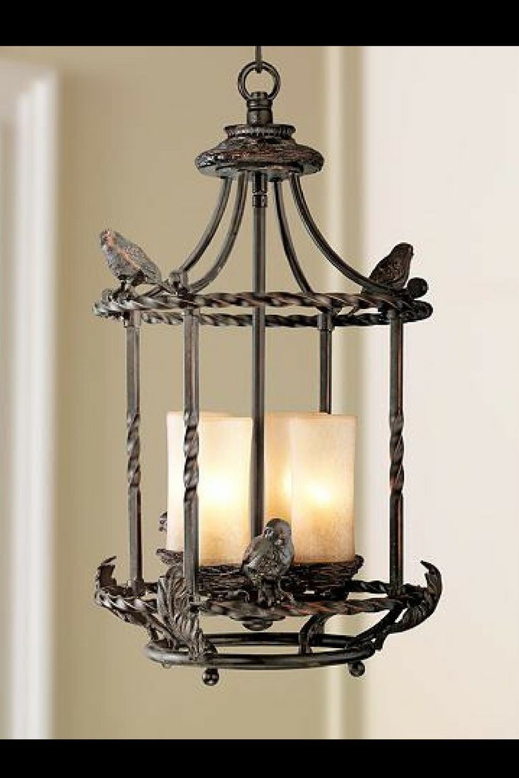 Recent Bellamira 1 Light Drum Pendants Intended For Cast Metal Song Birds Decorate This Lovely Pendant (View 20 of 20)