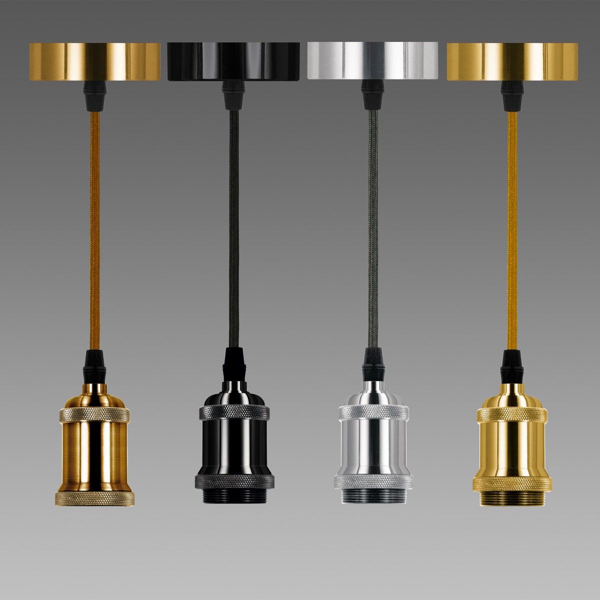 Recent Guro 1 Light Cone Pendants Pertaining To Suspensión A Techo Pendant Light Colores, Negro.cromo,cobre,dorado (View 15 of 20)