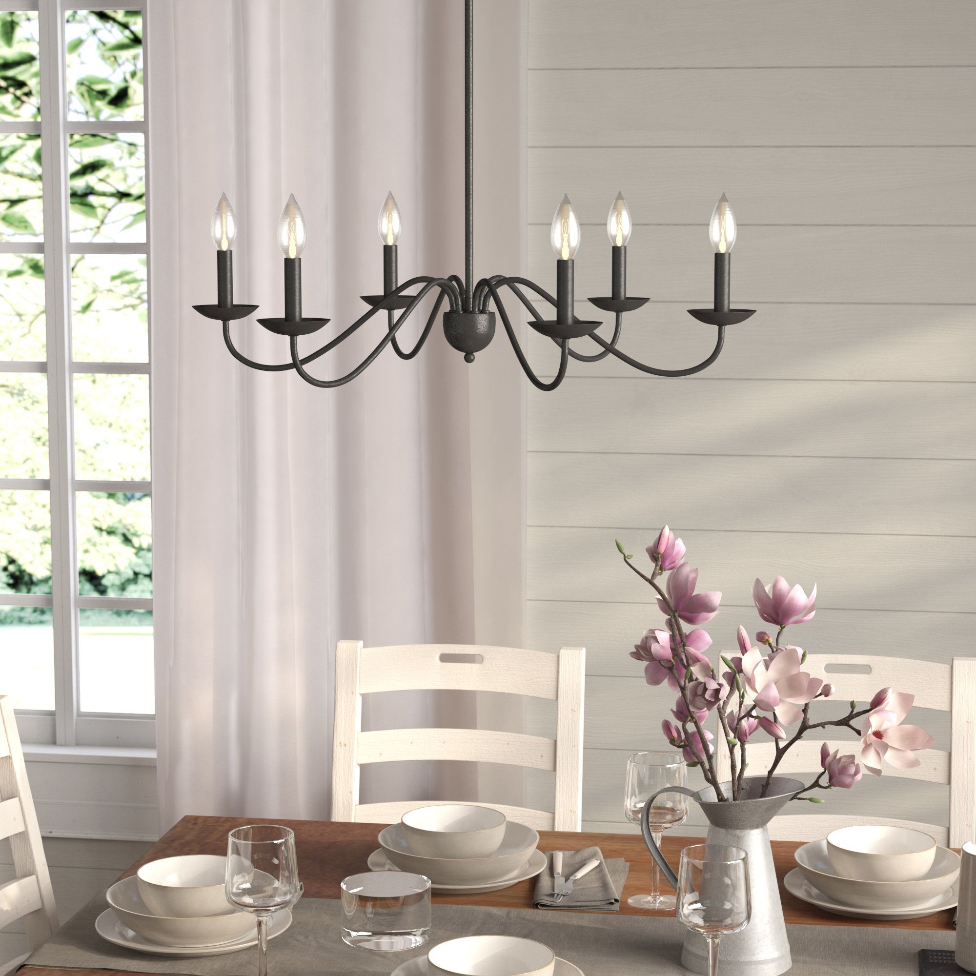 Recent Perseus 6 Light Candle Style Chandelier Intended For Perseus 6 Light Candle Style Chandeliers (View 1 of 20)