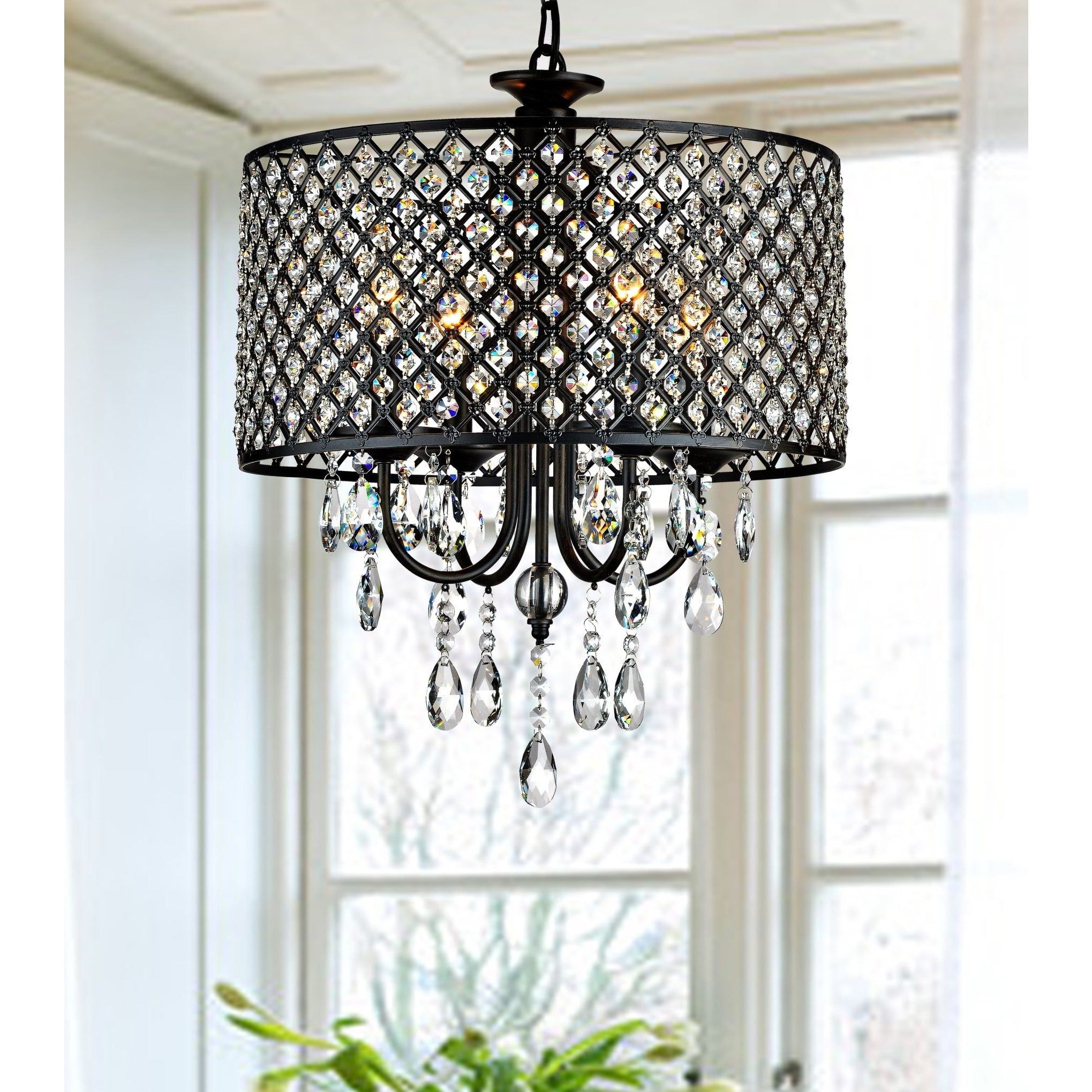 Recent Sinead 4 Light Chandeliers Intended For Mckamey 4 Light Crystal Chandelier (View 13 of 20)