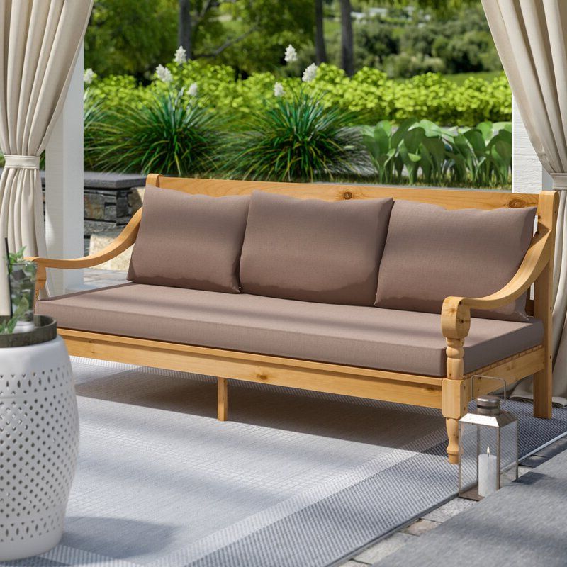 Roush Teak Patio Daybed With Cushions Inside Famous Roush Teak Patio Daybeds With Cushions (View 1 of 20)