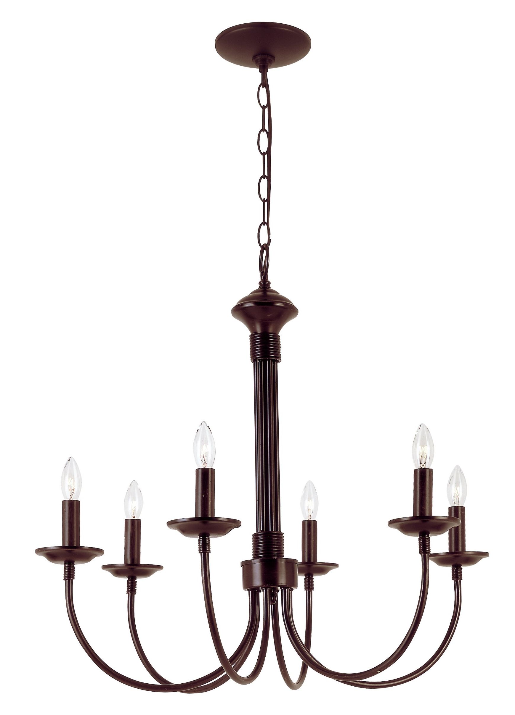 Shaylee 6 Light Candle Style Chandelier For Widely Used Shaylee 5 Light Candle Style Chandeliers (View 6 of 20)