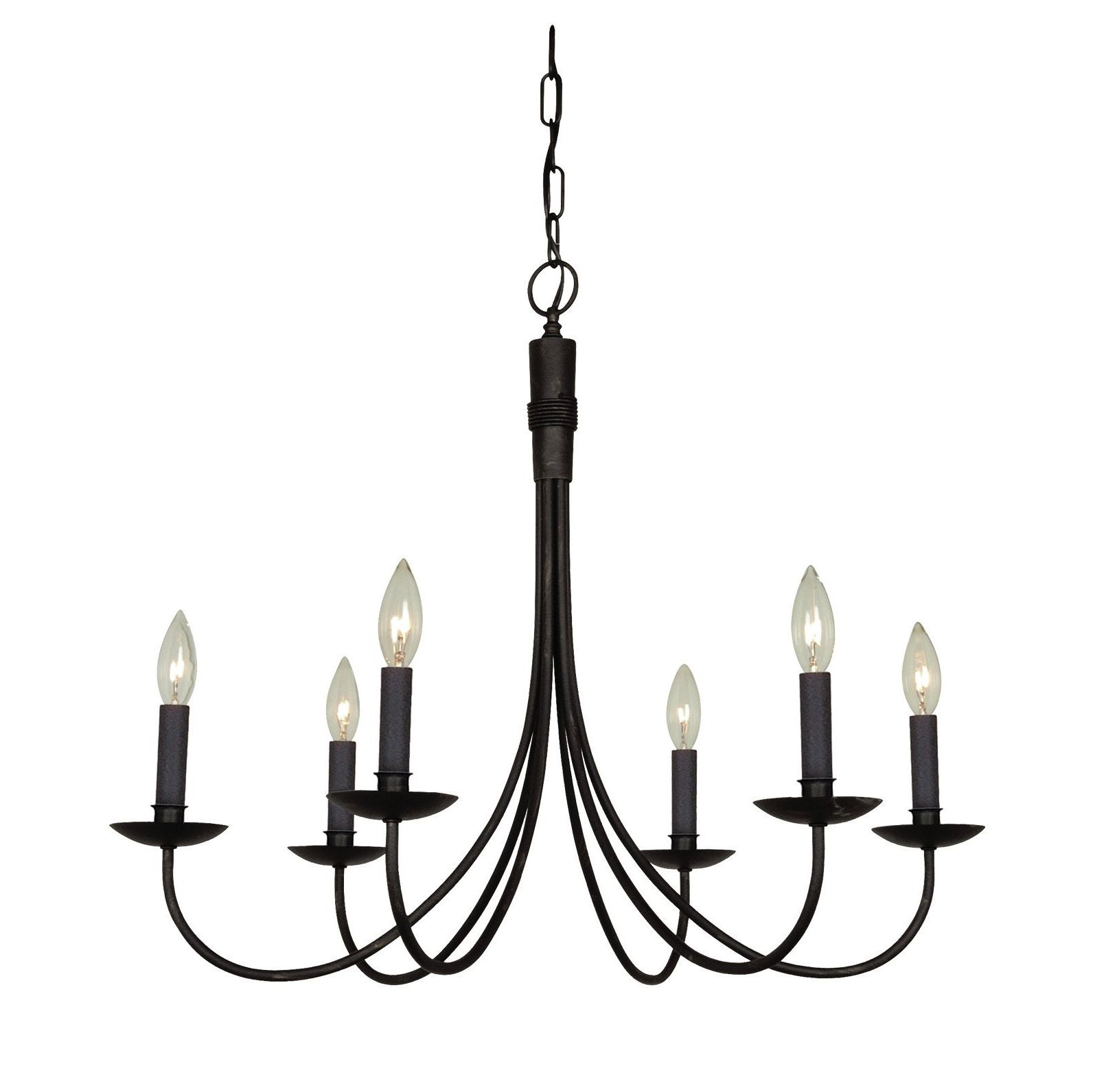 Souders 6 Light Candle Style Chandelier With Fashionable Perseus 6 Light Candle Style Chandeliers (View 18 of 20)