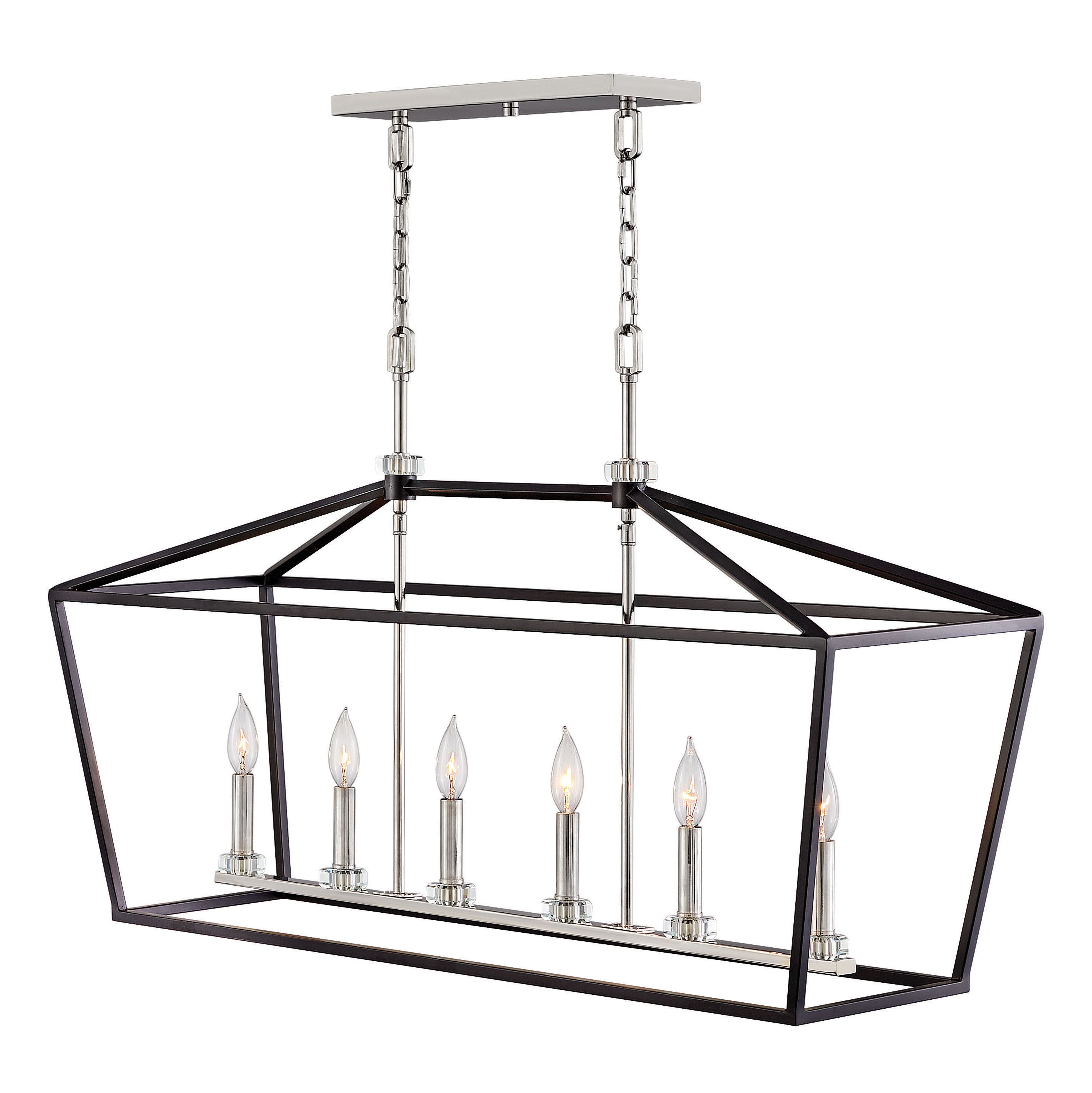 Stinson 6 Light Kitchen Island Linear Pendant Regarding Widely Used Freemont 5 Light Kitchen Island Linear Chandeliers (View 19 of 20)