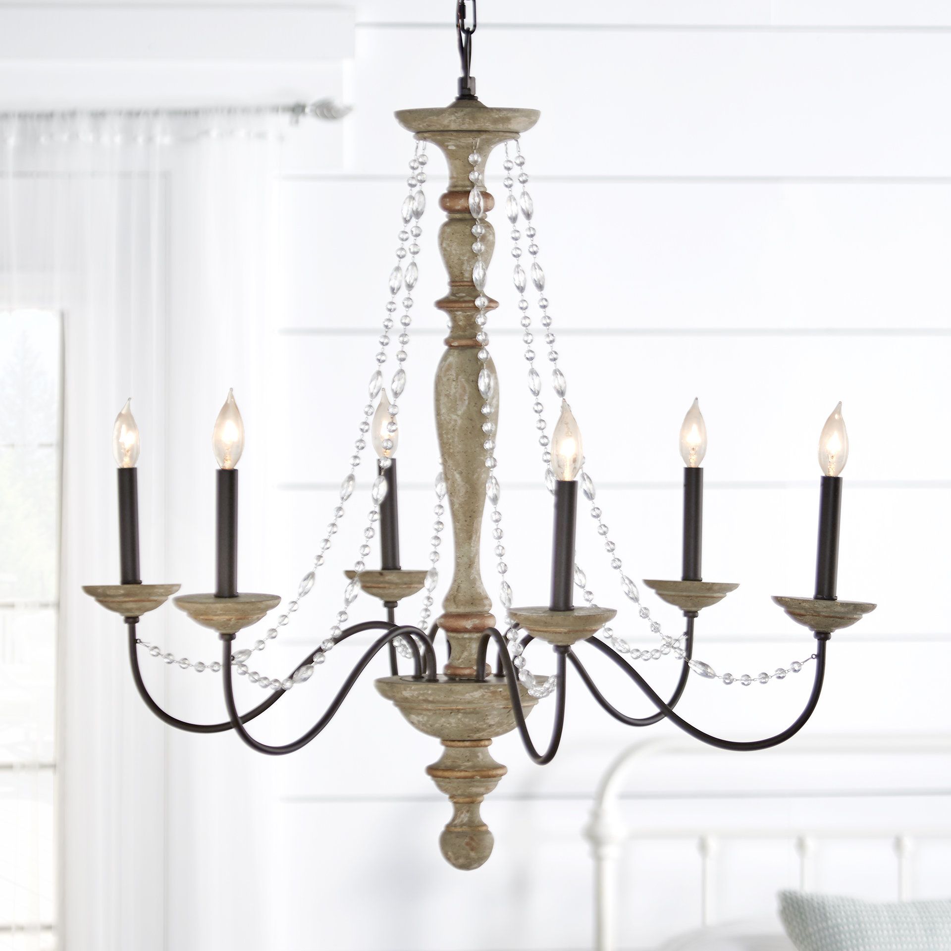 Three Posts Brennon 6 Light Candle Style Chandelier Within Newest Perseus 6 Light Candle Style Chandeliers (View 14 of 20)