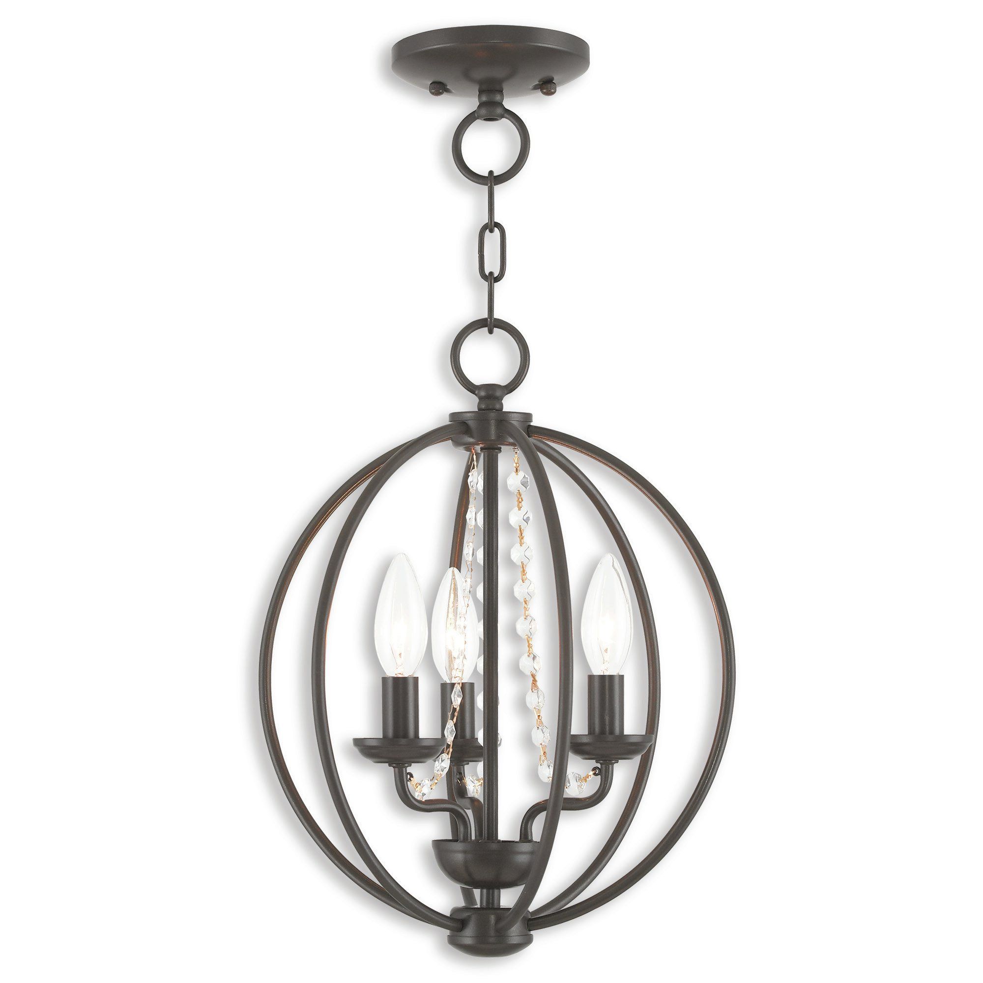 Trendy Artus 3 Light Globe Chandelier With Regard To Alden 3 Light Single Globe Pendants (View 5 of 20)