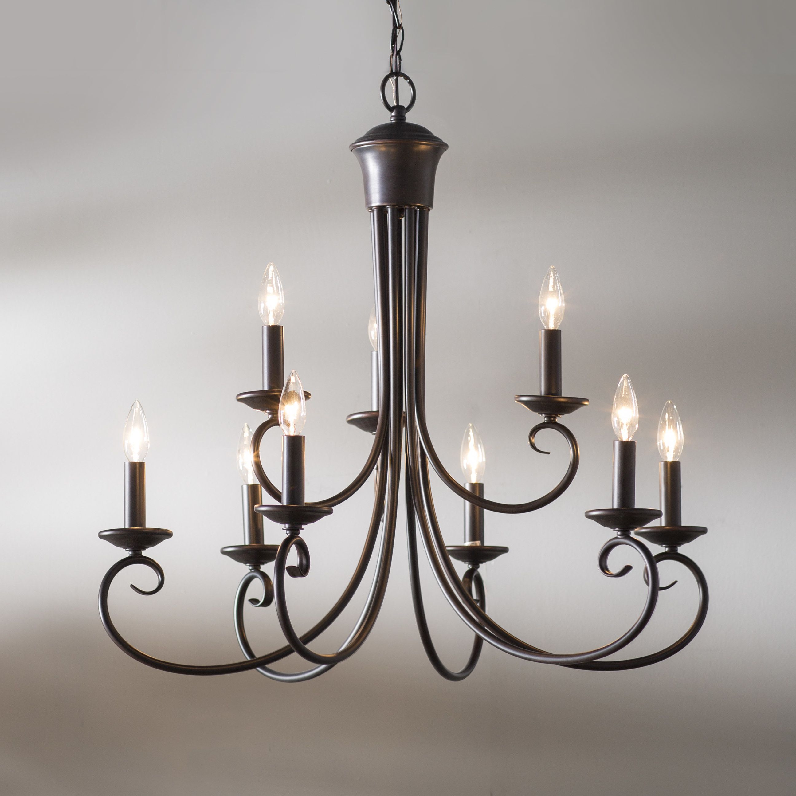 Trendy Kenedy 9 Light Candle Style Chandeliers In Kenedy 9 Light Candle Style Chandelier (View 1 of 20)