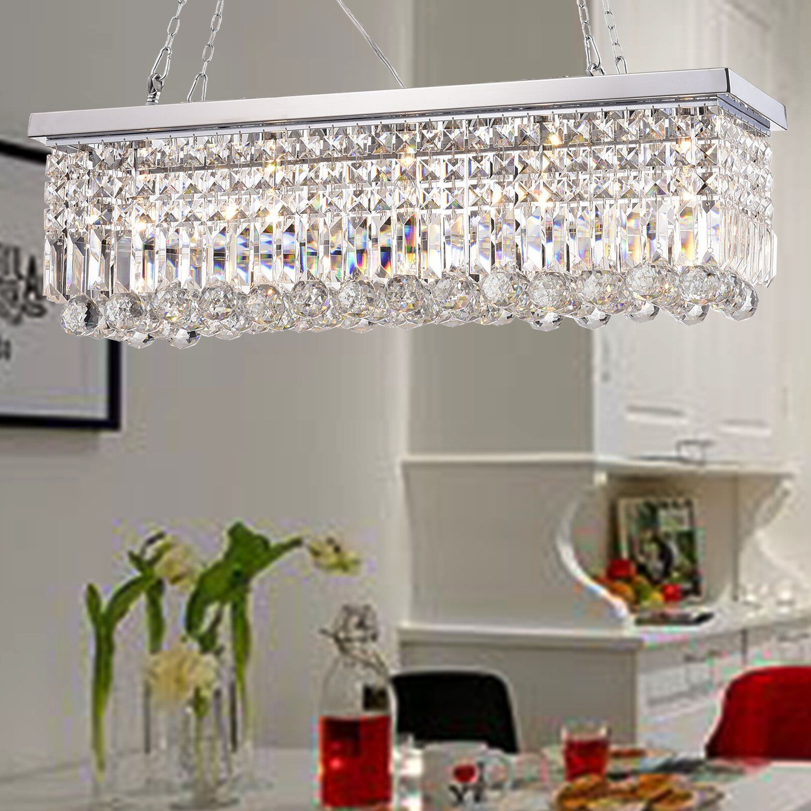 Villa In 2019 Throughout Verdell 5 Light Crystal Chandeliers (View 2 of 20)