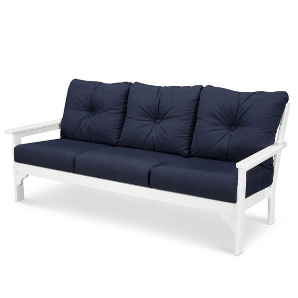Vineyard Deep Seating Sofas For Popular Polywood Vineyard Recycled Plastic Deep Seat Sofa With Cushions (View 4 of 20)
