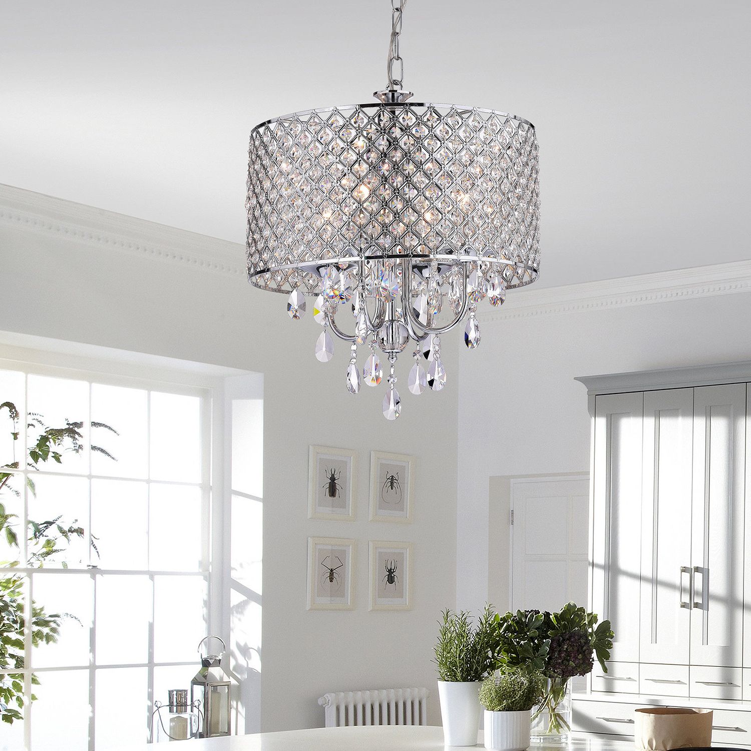 Featured Photo of 2024 Latest Von 4-light Crystal Chandeliers