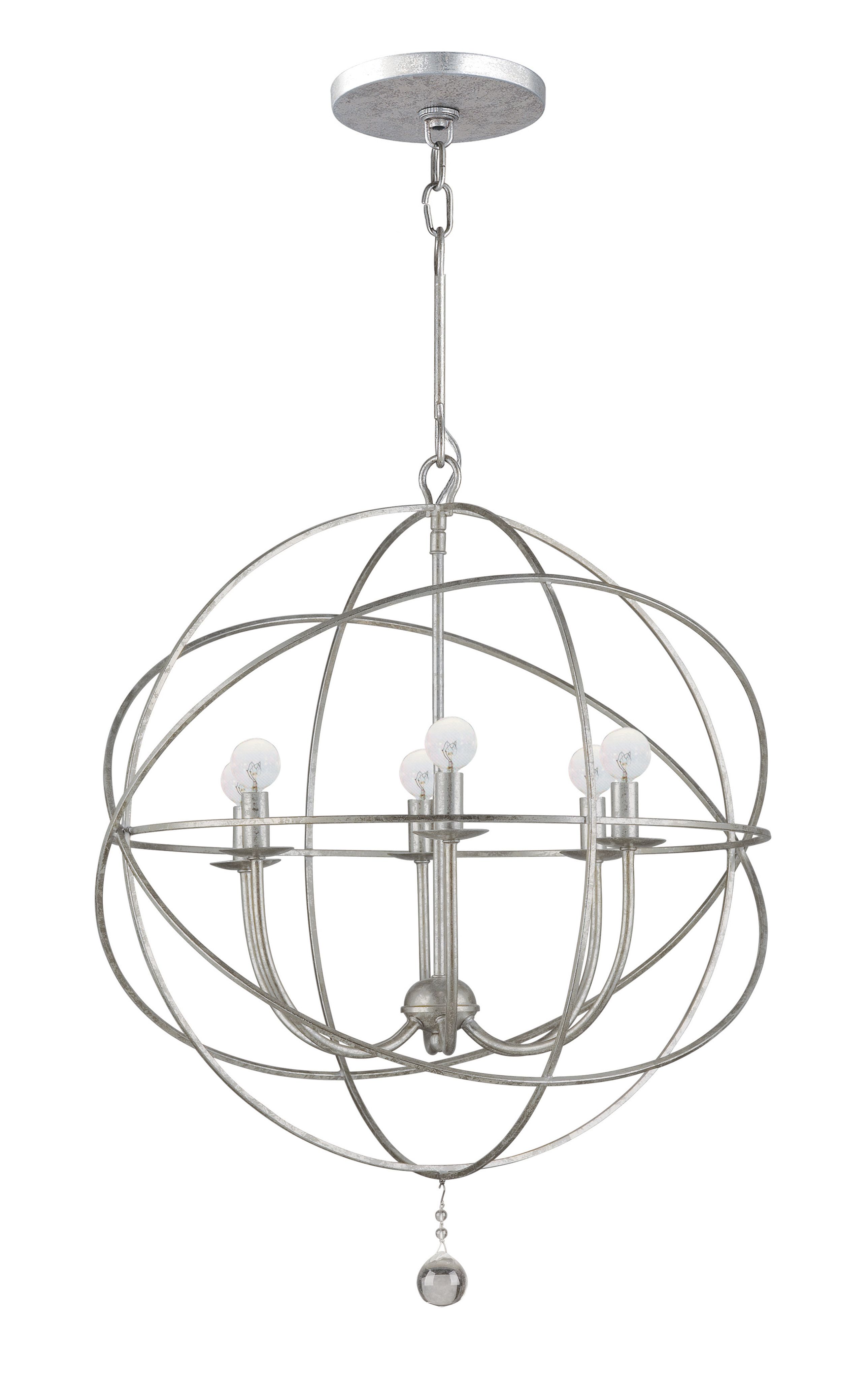 Well Liked Gregoire 6 Light Globe Chandelier In Alden 6 Light Globe Chandeliers (View 19 of 20)
