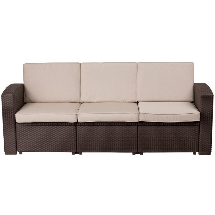 Widely Used Clifford Patio Sofa With Cushions Regarding Clifford Patio Sofas With Cushions (View 1 of 20)