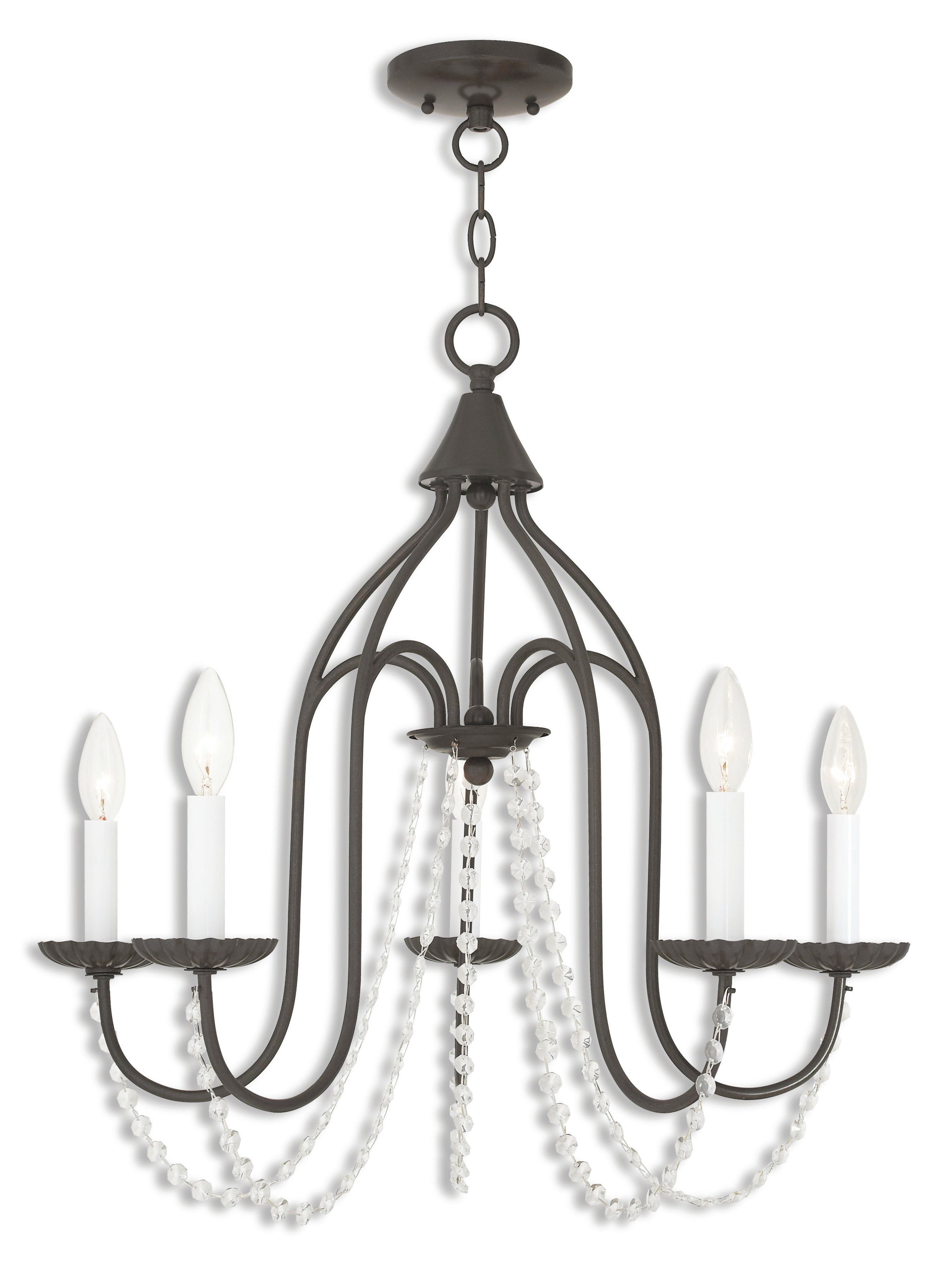 Widely Used Florentina 5 Light Candle Style Chandelier Within Florentina 5 Light Candle Style Chandeliers (View 2 of 20)