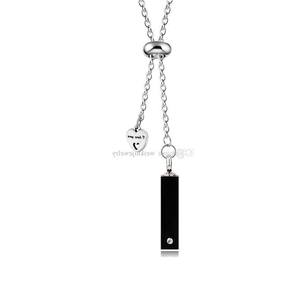 Most Recently Released 3 Light Single Urn Pendants Pertaining To Single Cube Pendant Heart Necklace Cremation Urn Jewelry Ashes Premium  Stainless Steel (View 20 of 20)
