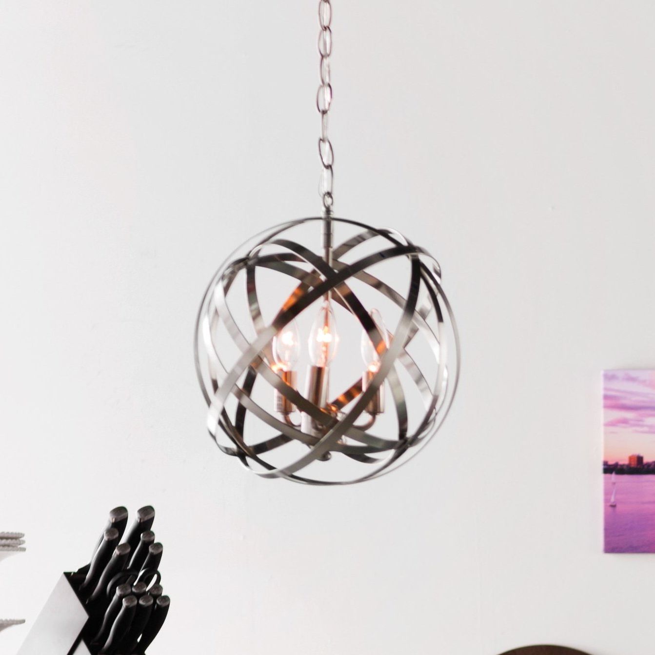 Featured Photo of The 20 Best Collection of Adcock 3-light Single Globe Pendants